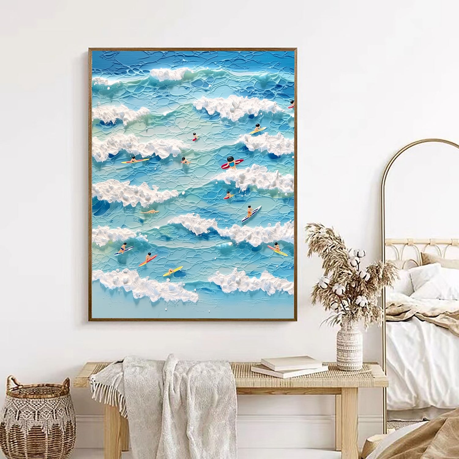 3D-Textured Art | Tiny Wave Surfers