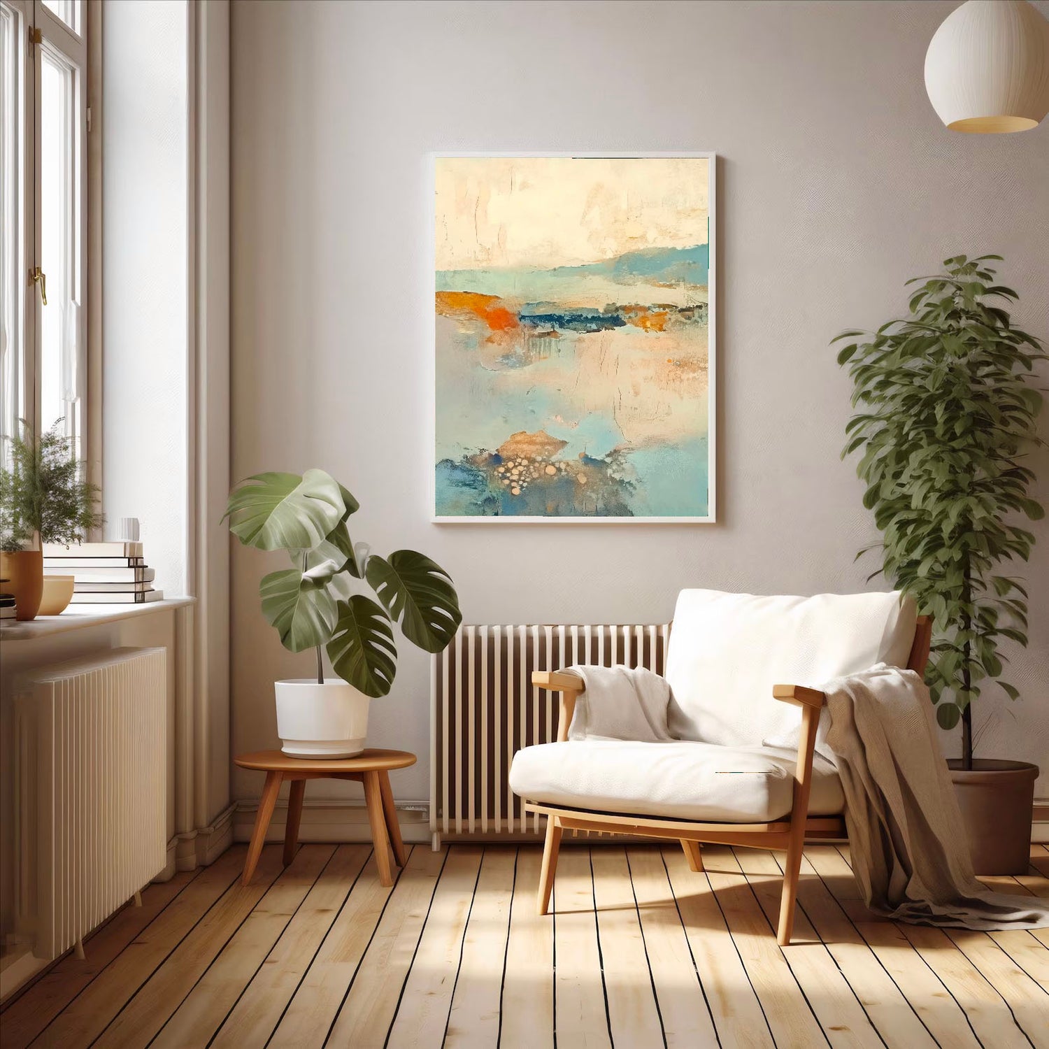 Abstract Art | Muted Horizon Wash