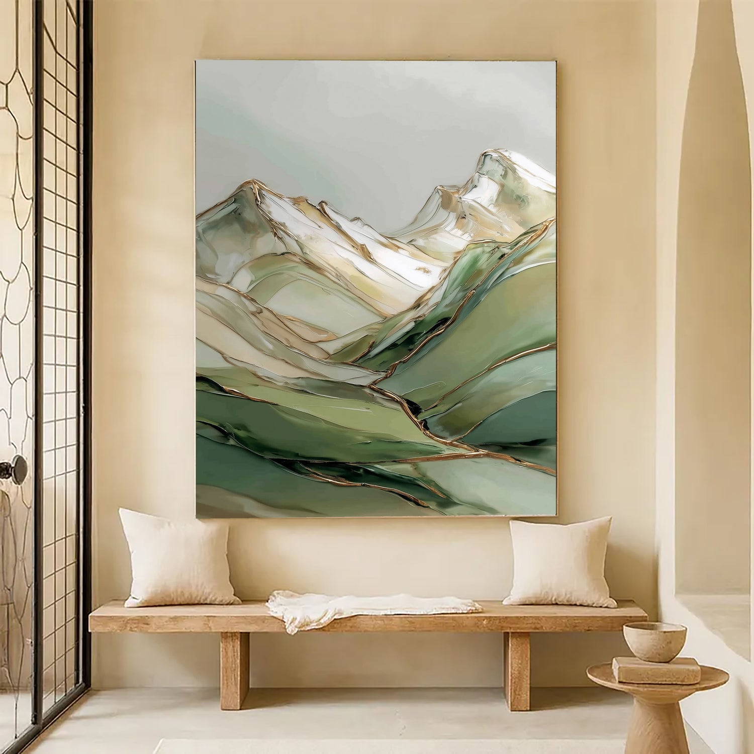 Abstract Art | Gilded Mountain Drift