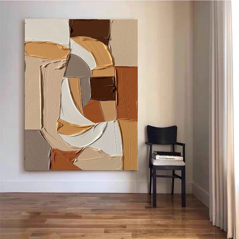 3D-Textured Art | Earthy Curved Forms