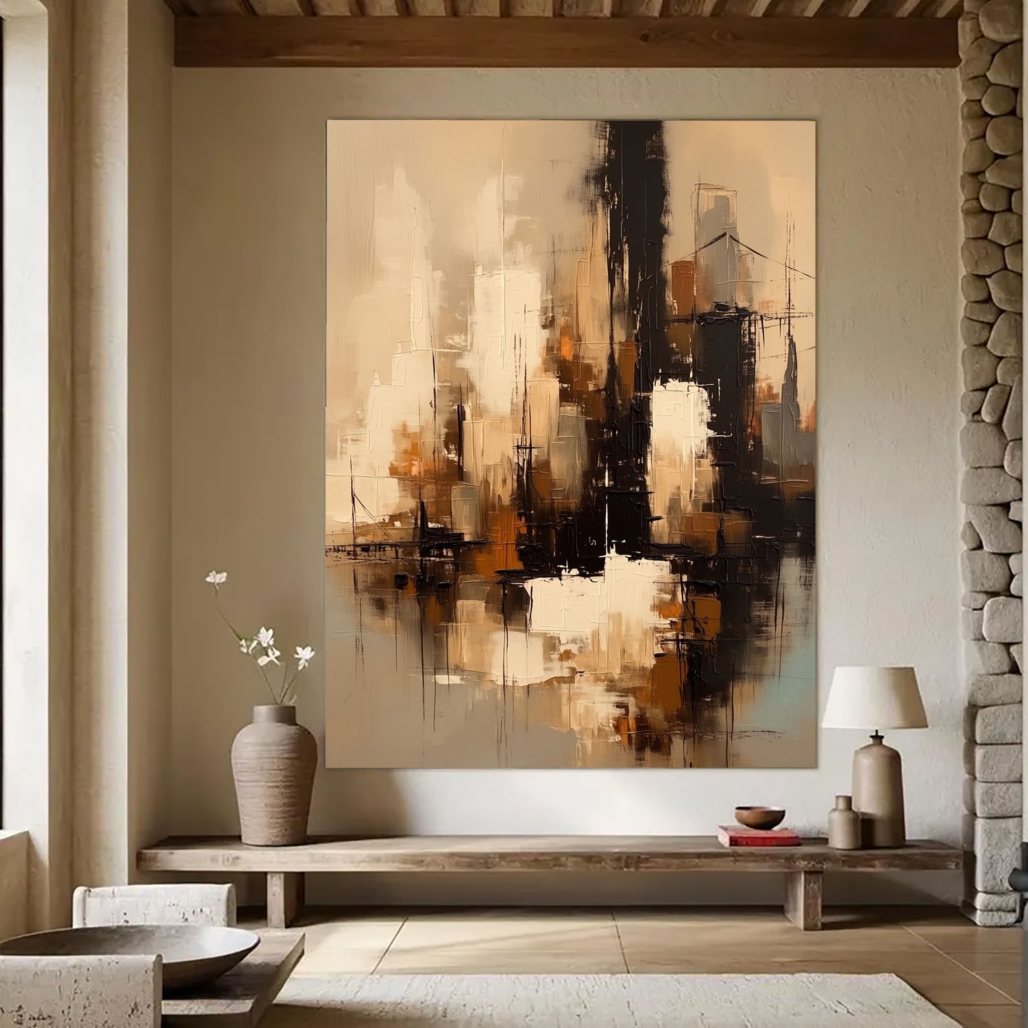 Impressionist Art | Urban Harbor Glow