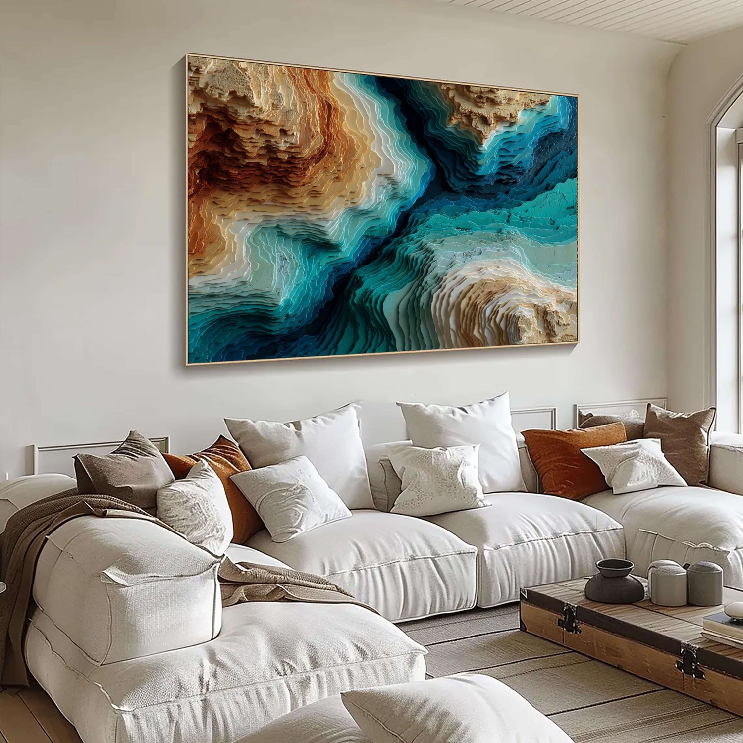 3D-Textured Art | Strata Canyon Relief