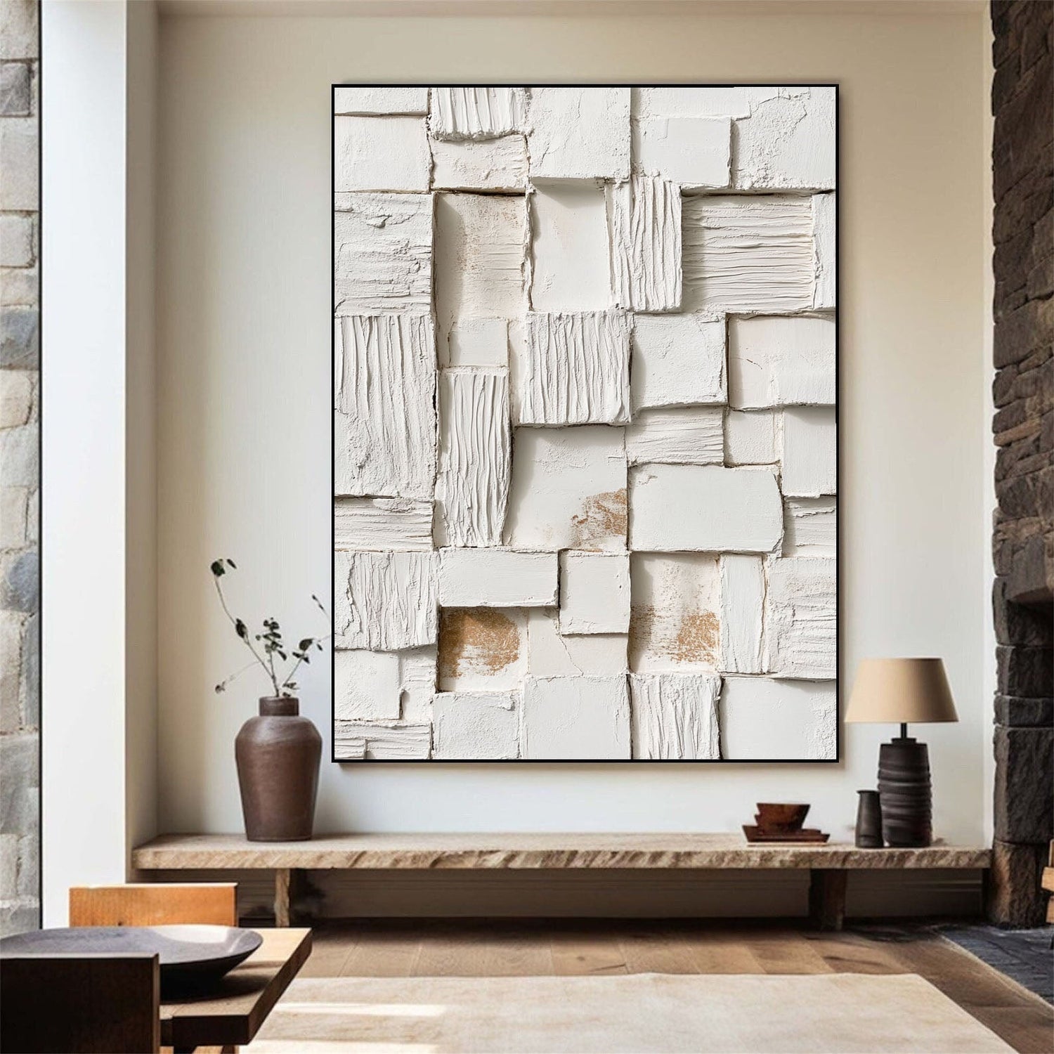 Textured Alabaster Assemblage | Ivory Patinas