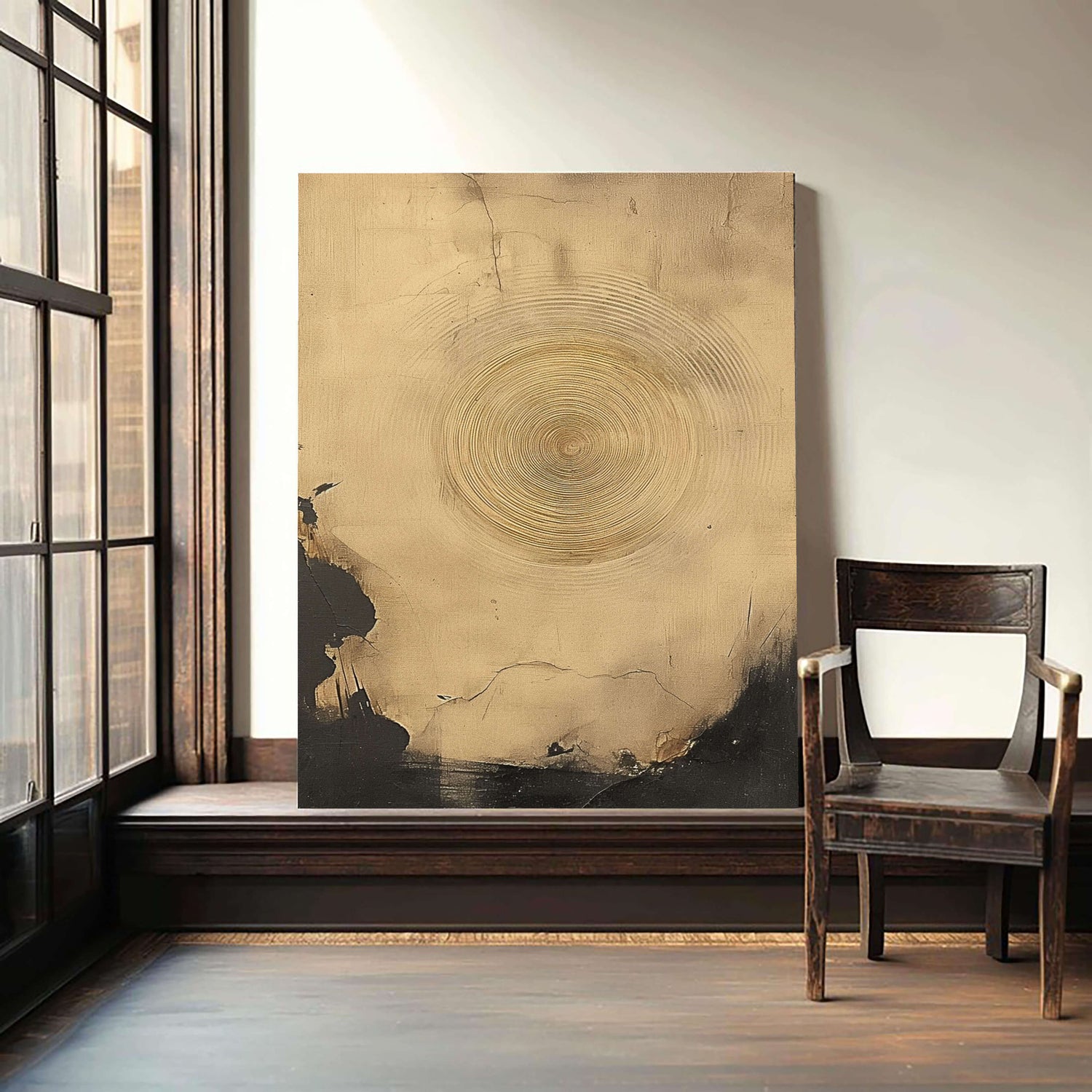Wabi-Sabi Art | Weathered Concentric Rings