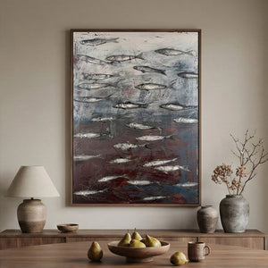 Wabi-Sabi Art | Fish Serene Catch