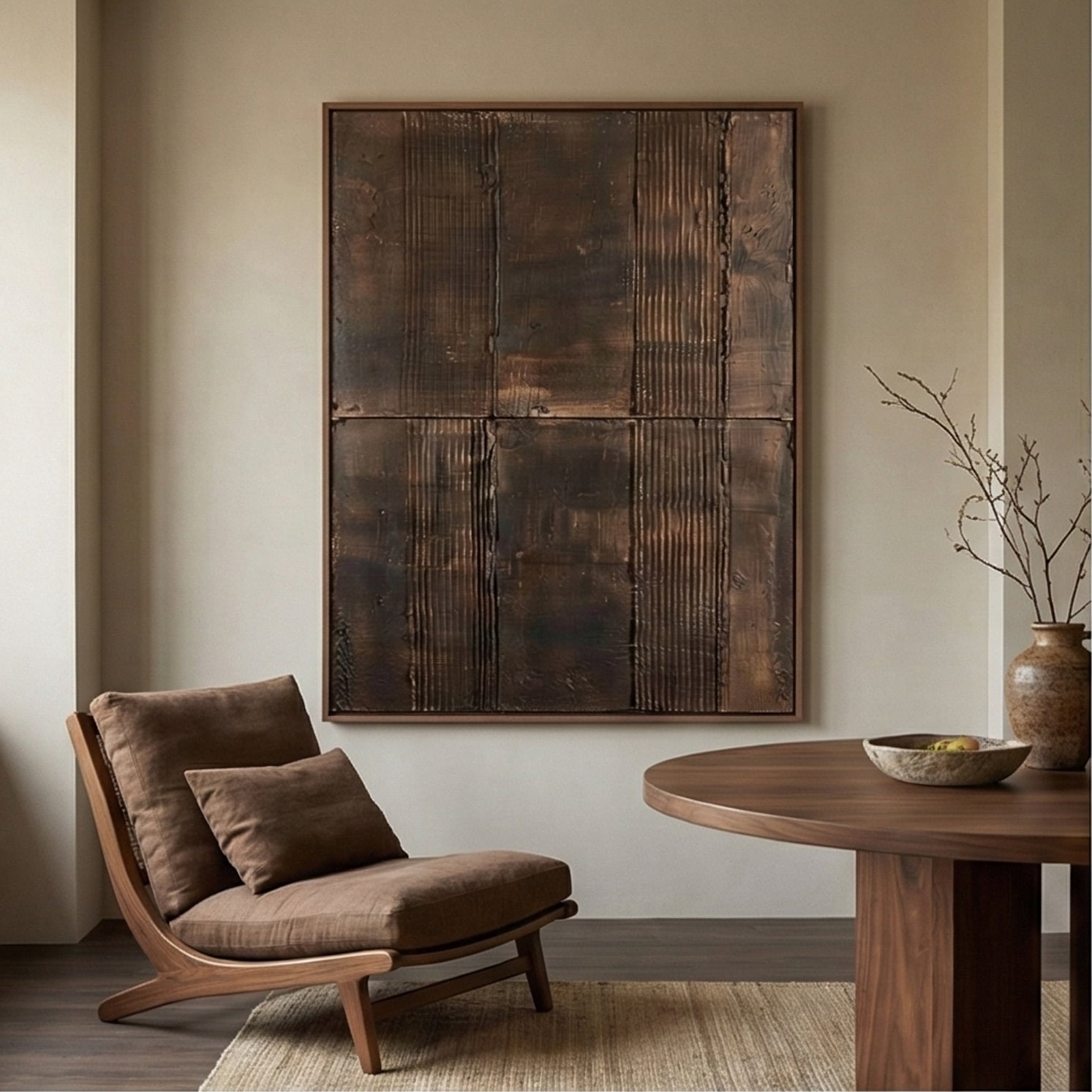 Wabi-Sabi Art | Textured Grid