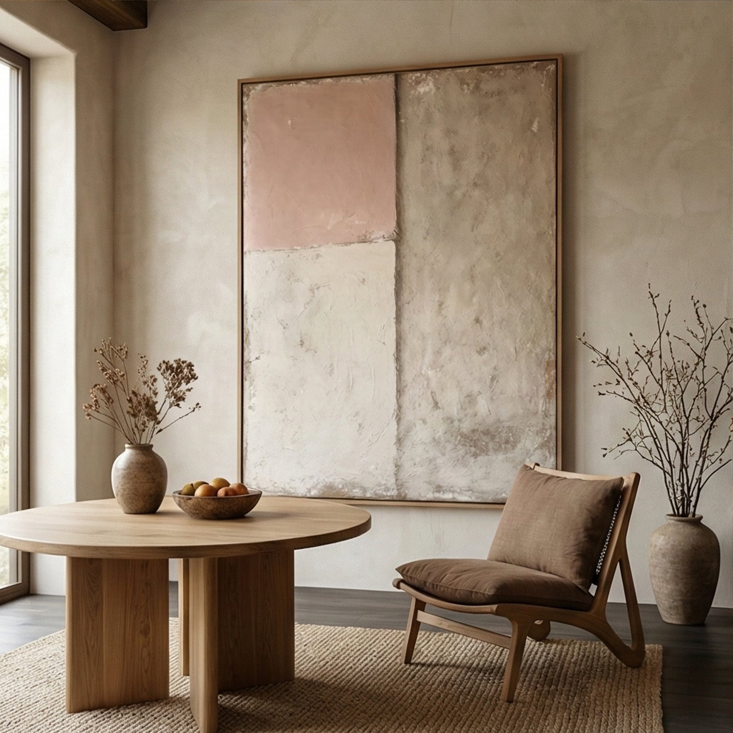 Wabi-Sabi Art | Pink Earth Layers