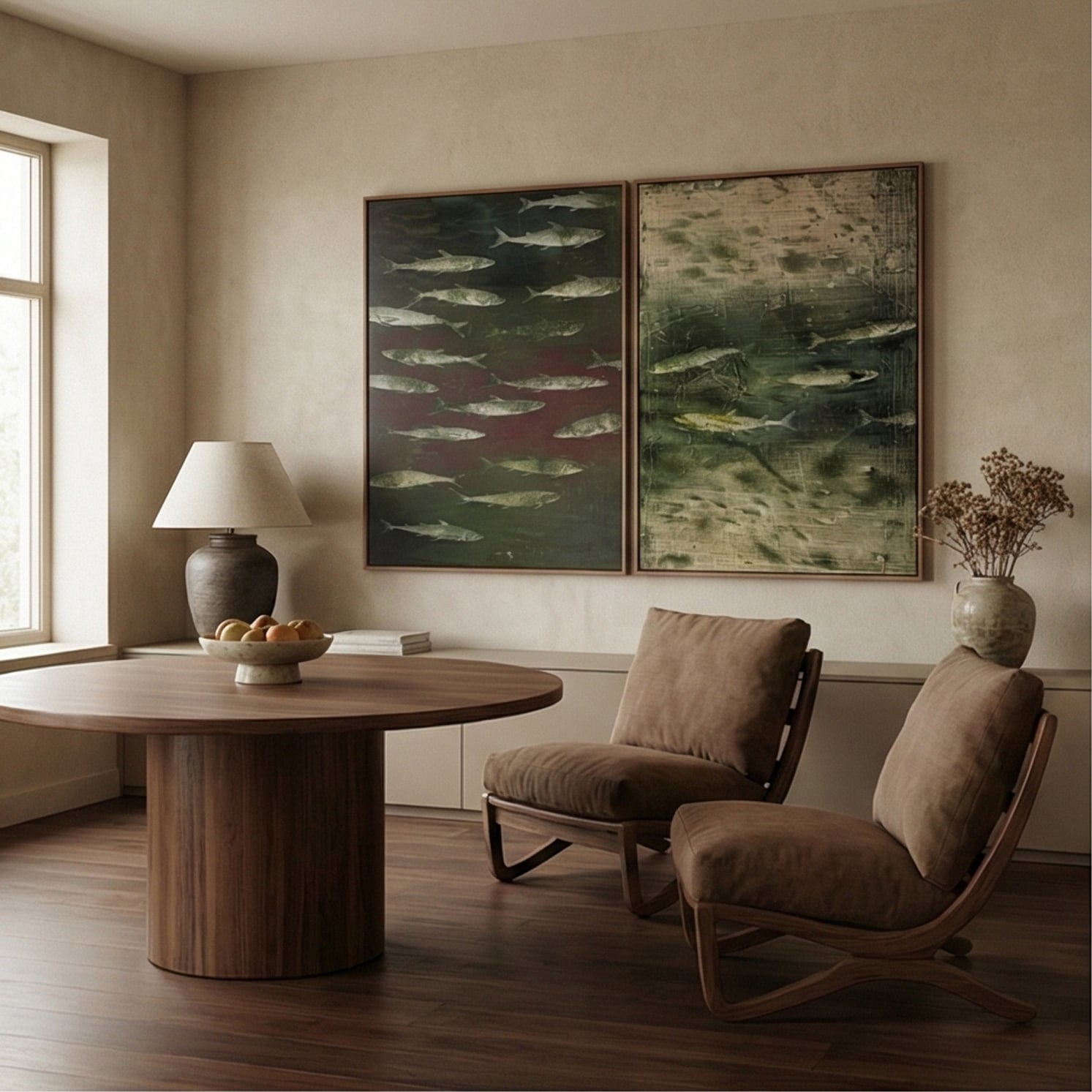 Wabi-Sabi Art | FISH Shoal in Dusk