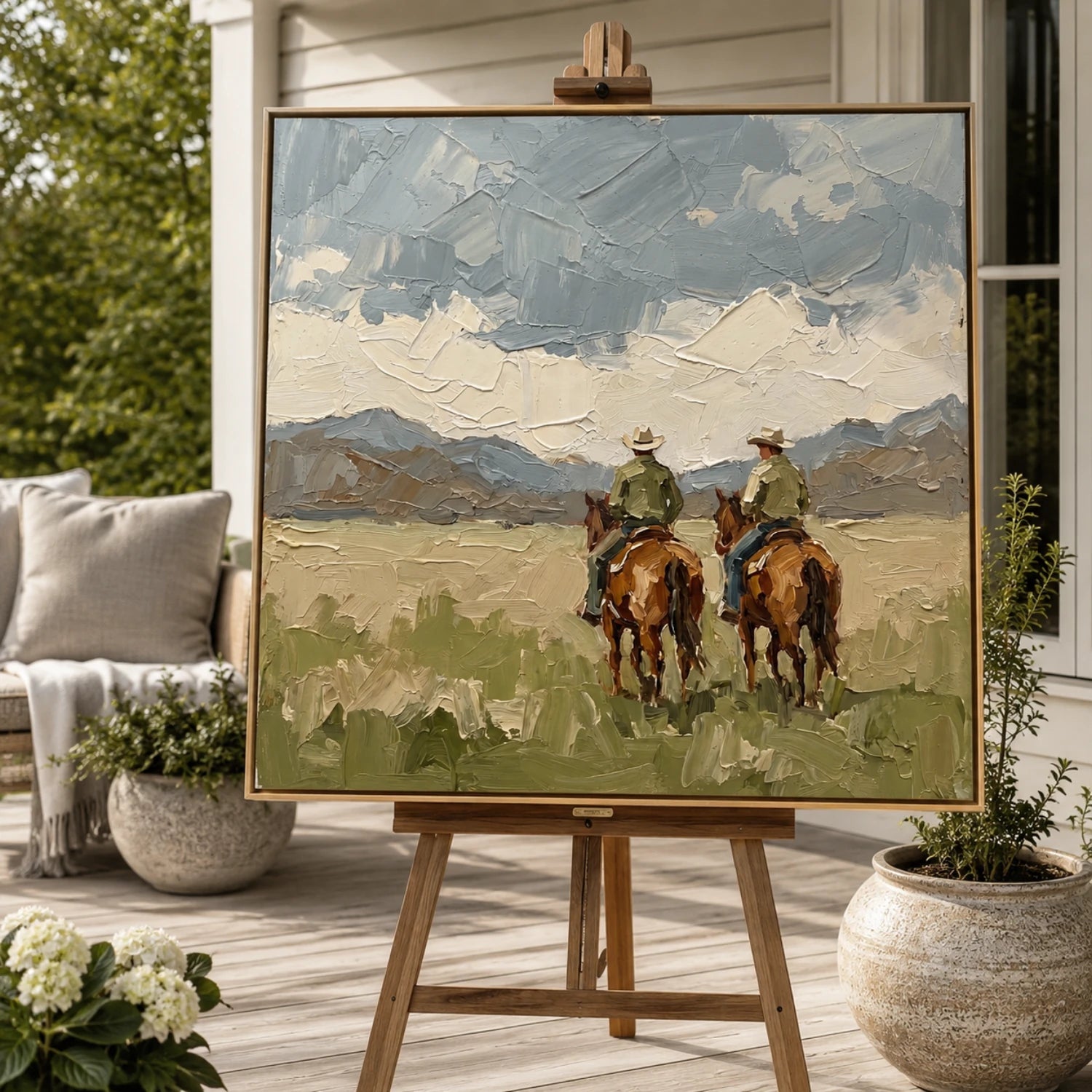 Vintage Americana Art | Beyond the Open Range