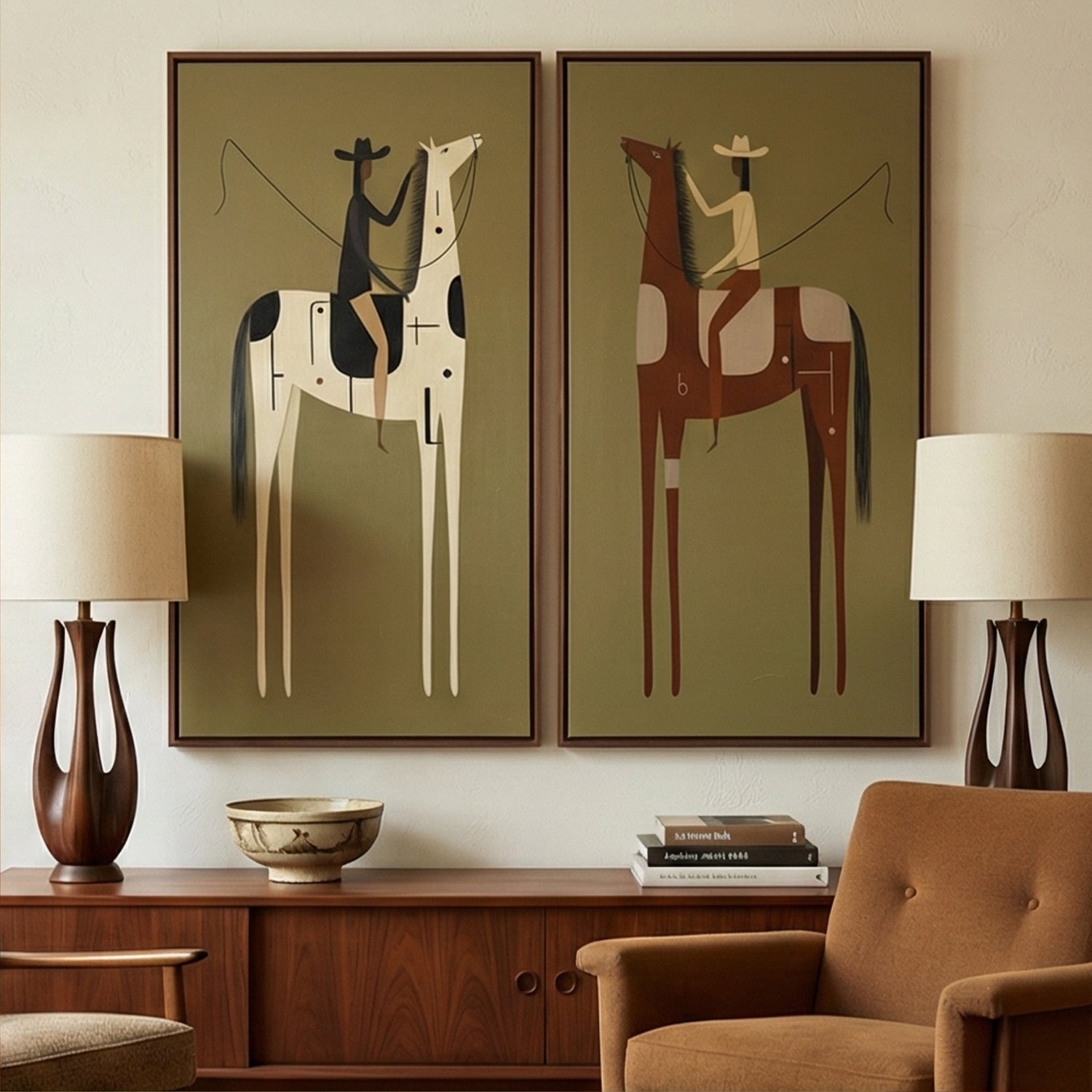 Vintage Americana Art | Pause on Path