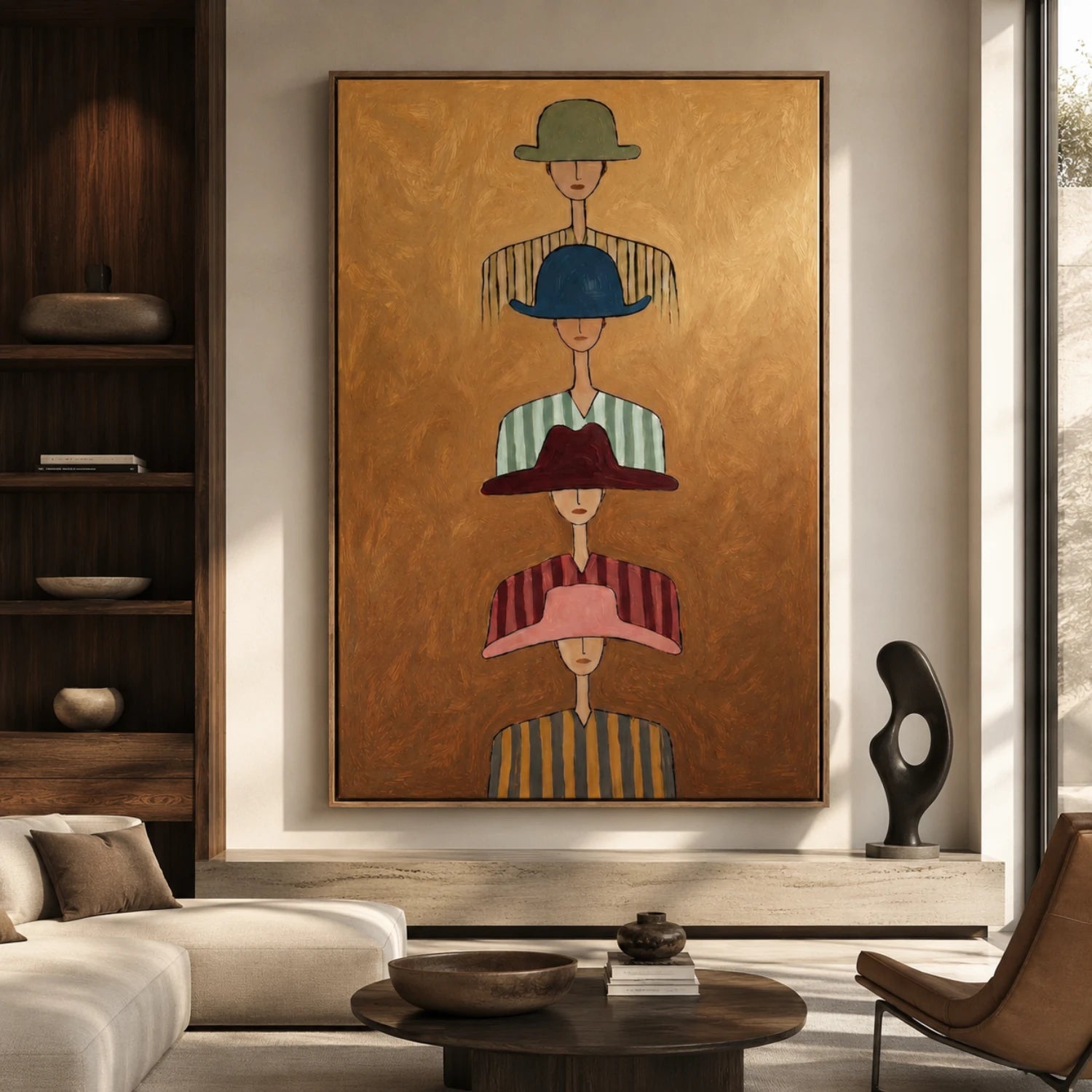 Vintage Americana Art | Vertical Whispers Of Strangers