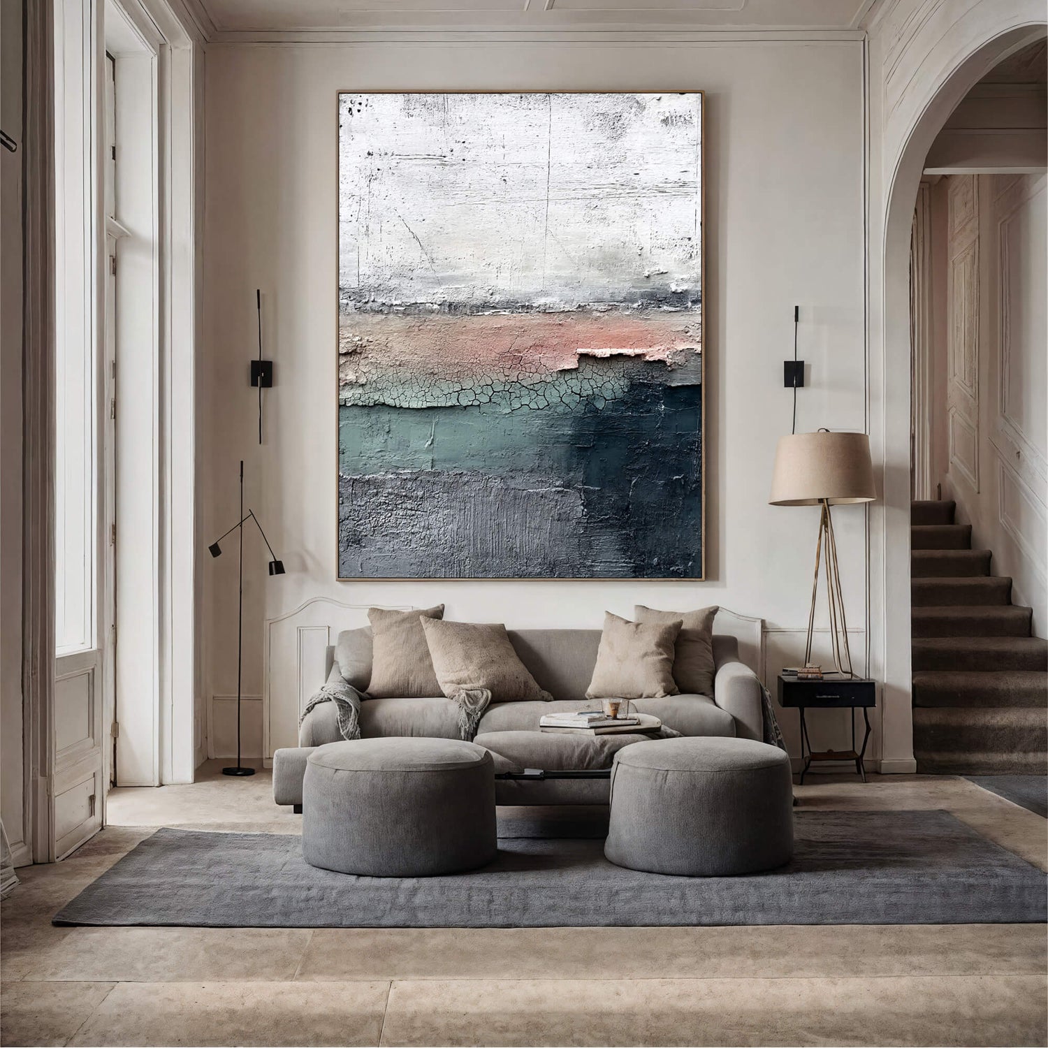 Wabi-Sabi Art | Muted Earthy Horizon