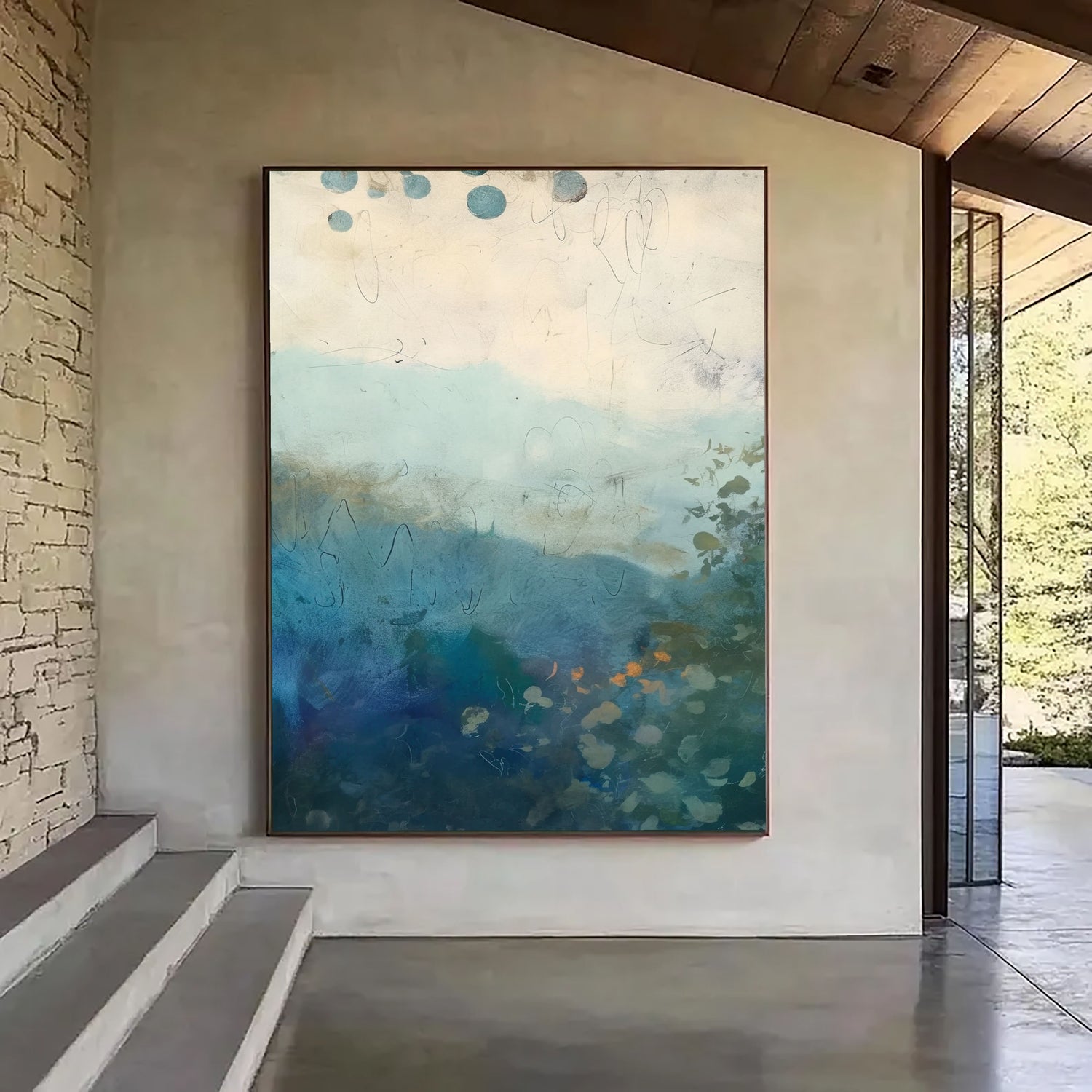 Impressionist Art | Misty Blue Hues
