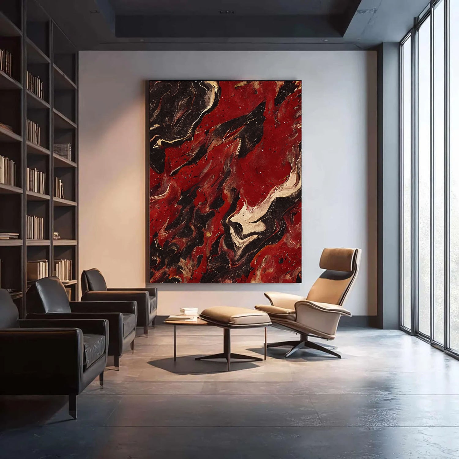 Abstract Art | Fiery Fluid Swirls