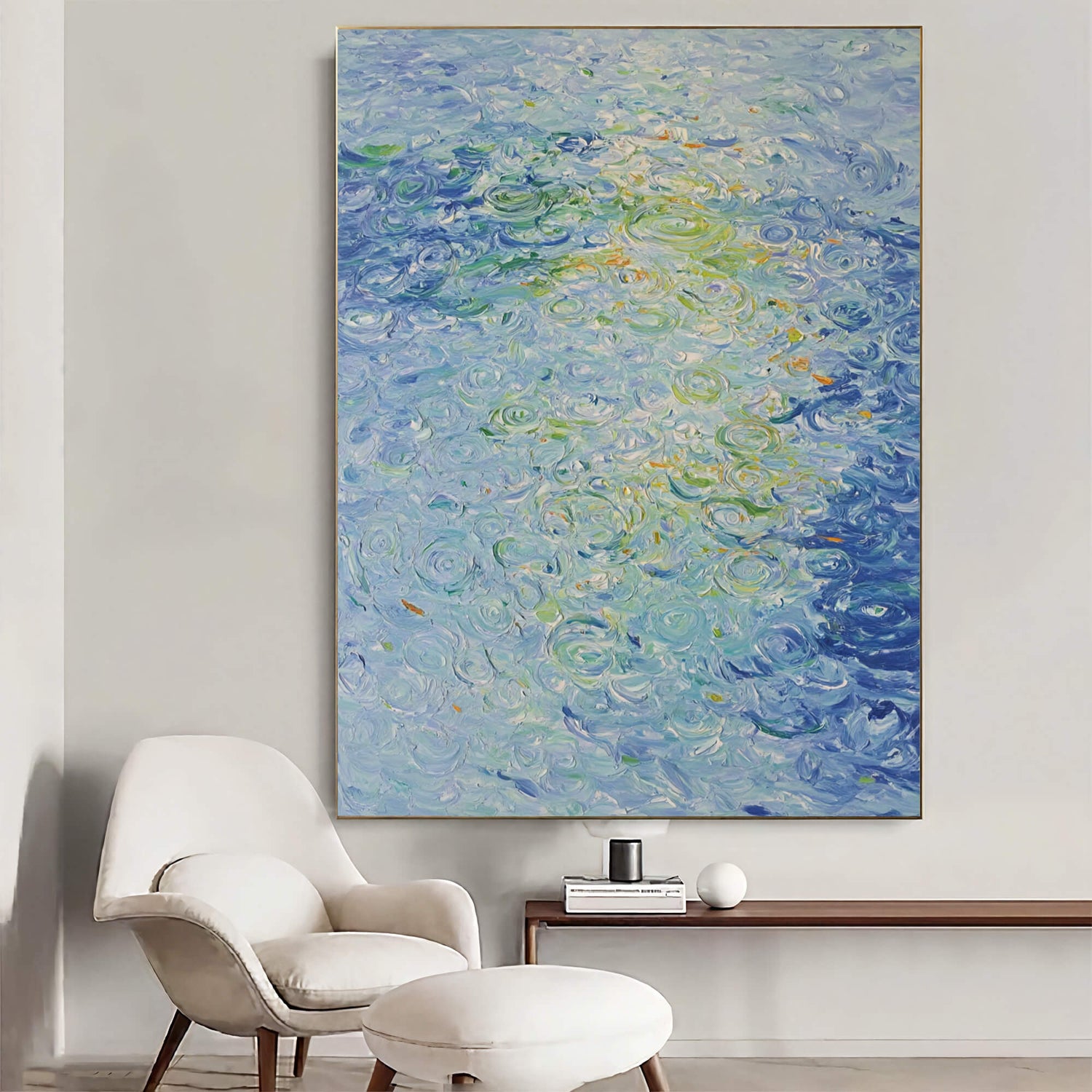 Impressionist Art | Emerald Water Glow