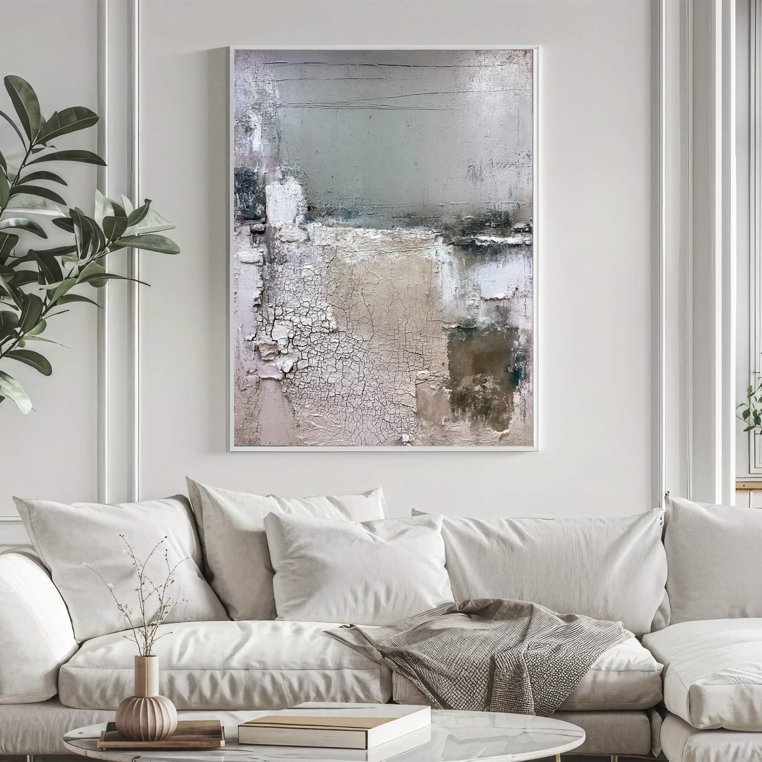 Wabi-Sabi Art | Cracked Sage Terrain