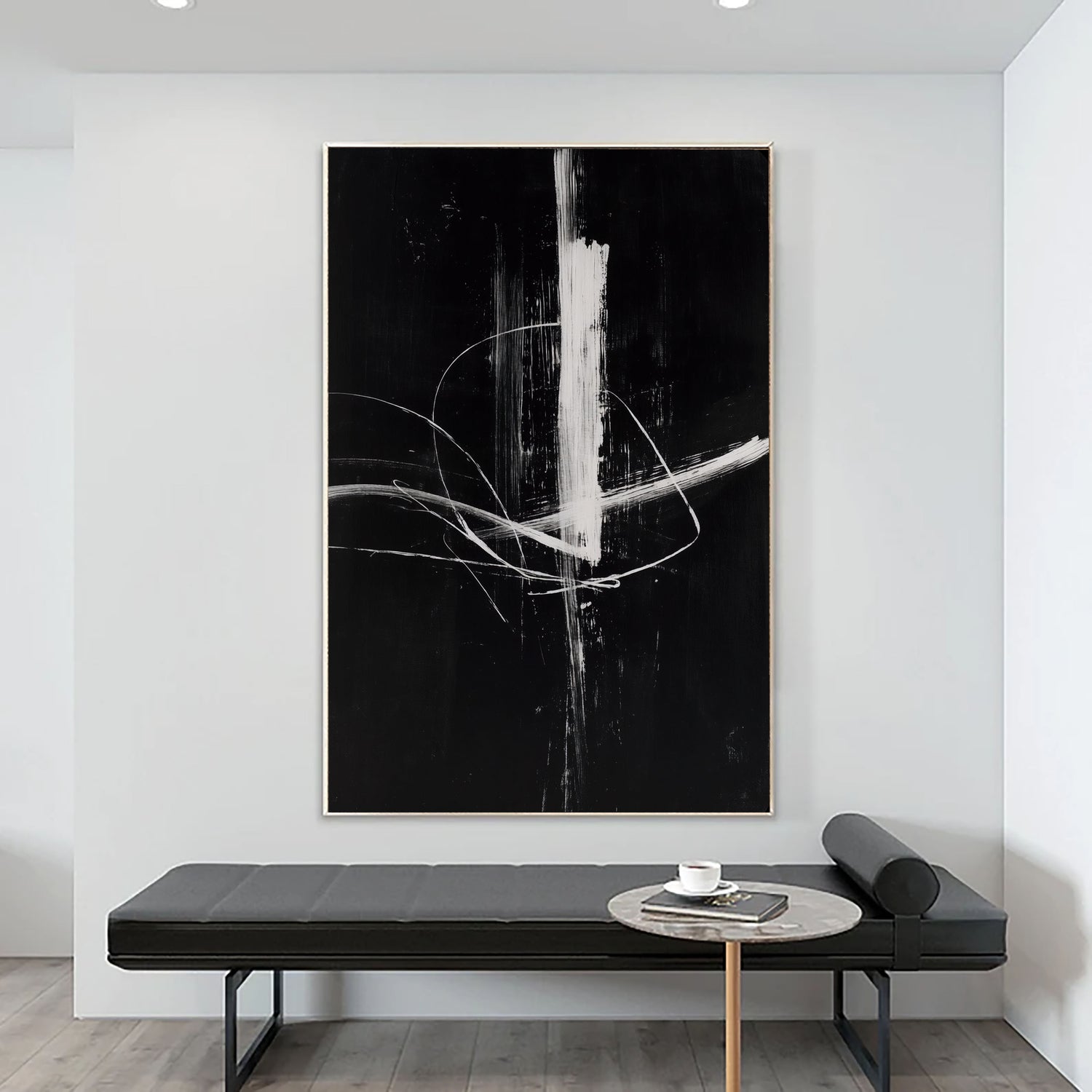 Abstract Art | Monochrome Dynamic Strike