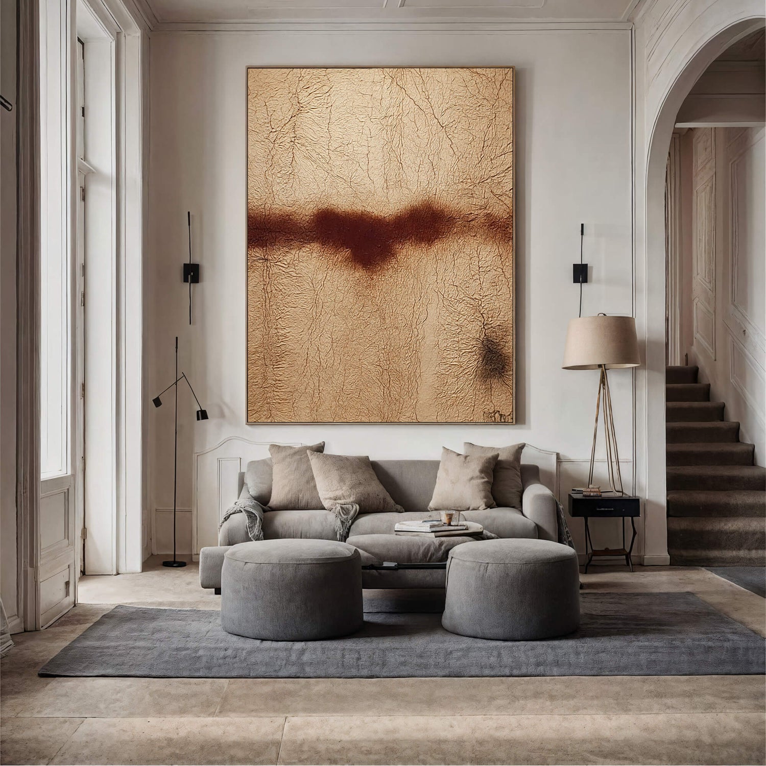 Wabi-Sabi Art | Cracked Earth Stain