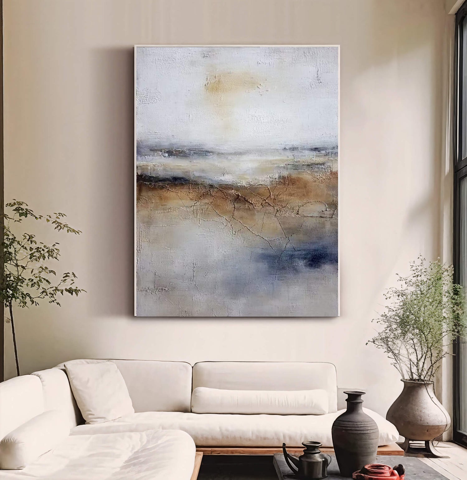 Impressionist Art | Cracked Horizon Glow