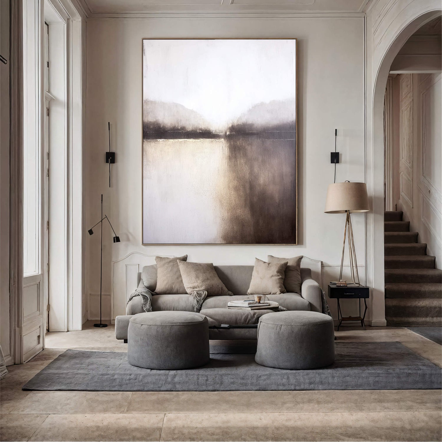 Impressionist Art | Misty Lake Reflections