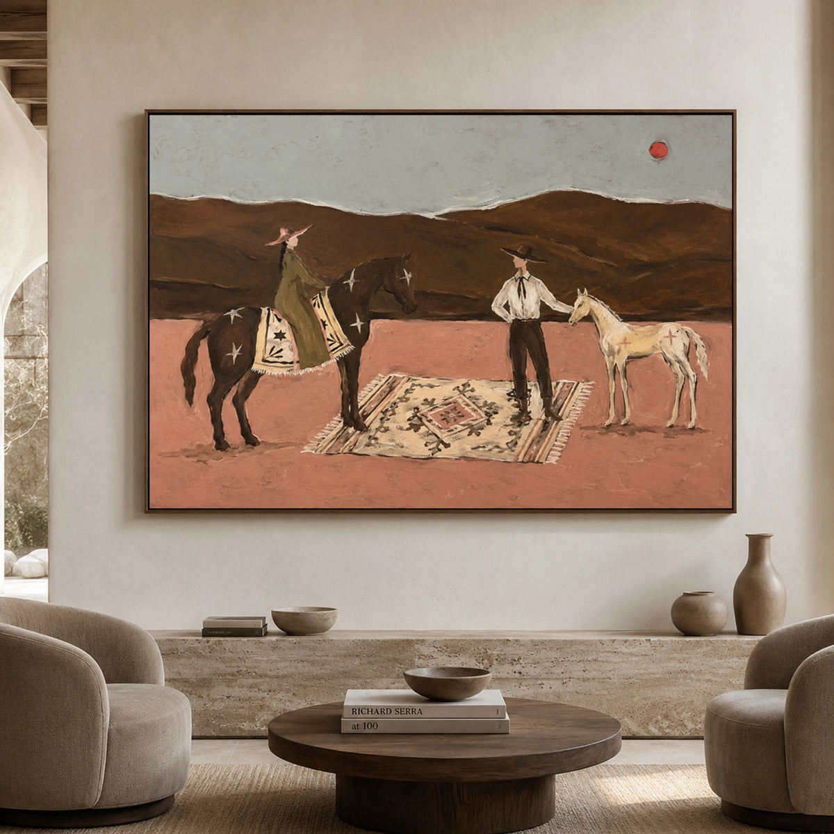 Western Folk Art | Desert Riders and Horses