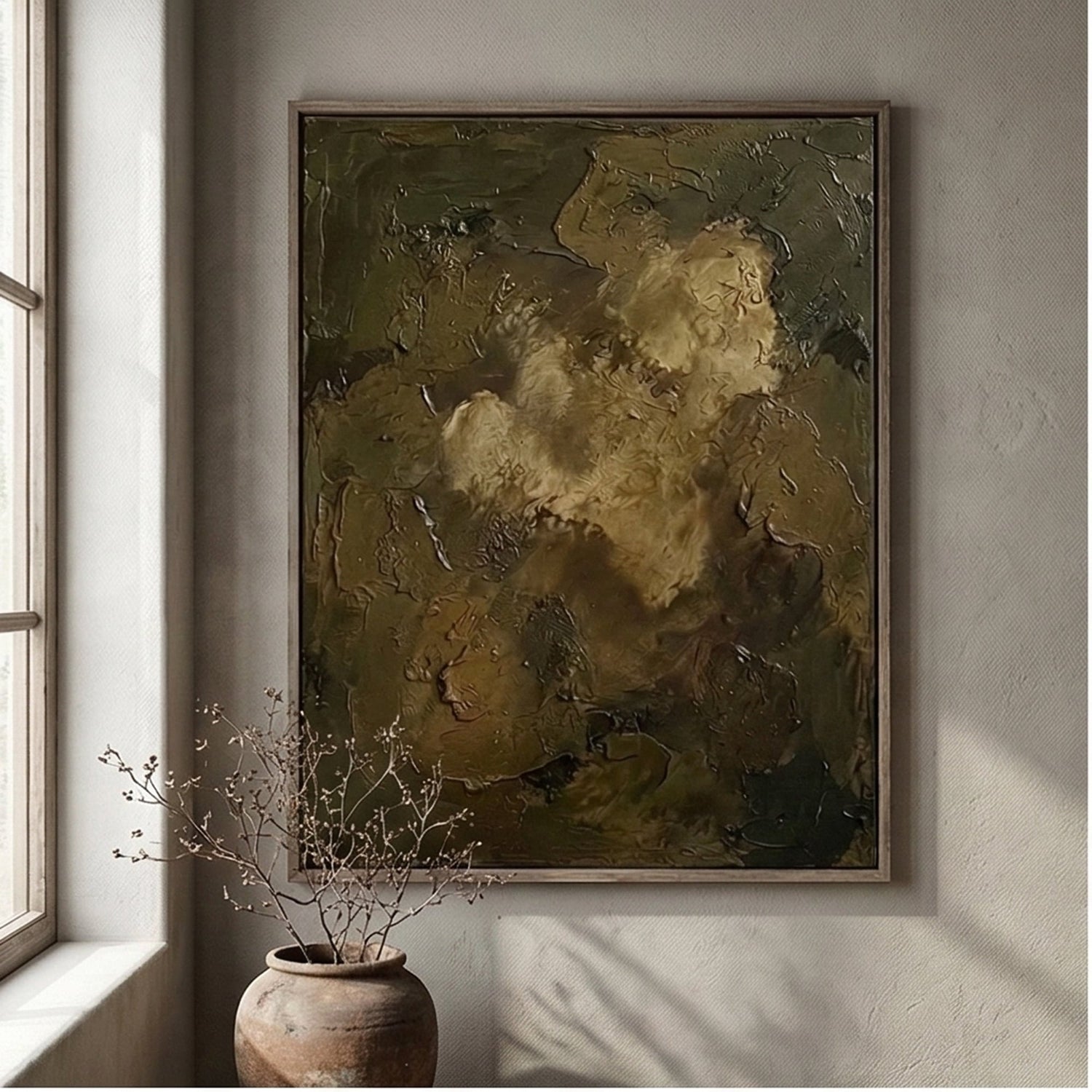 Wabi-Sabi Art | Golden Shadow Figure
