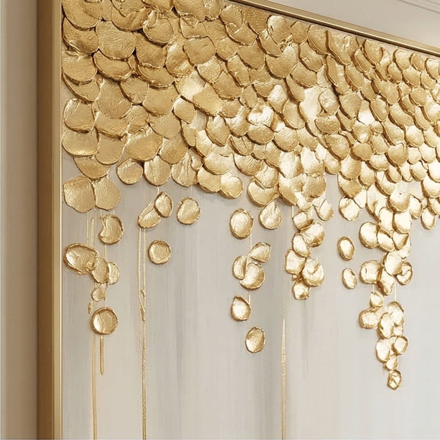 Contemporary Luxe Art | Gilded Cascade Tier