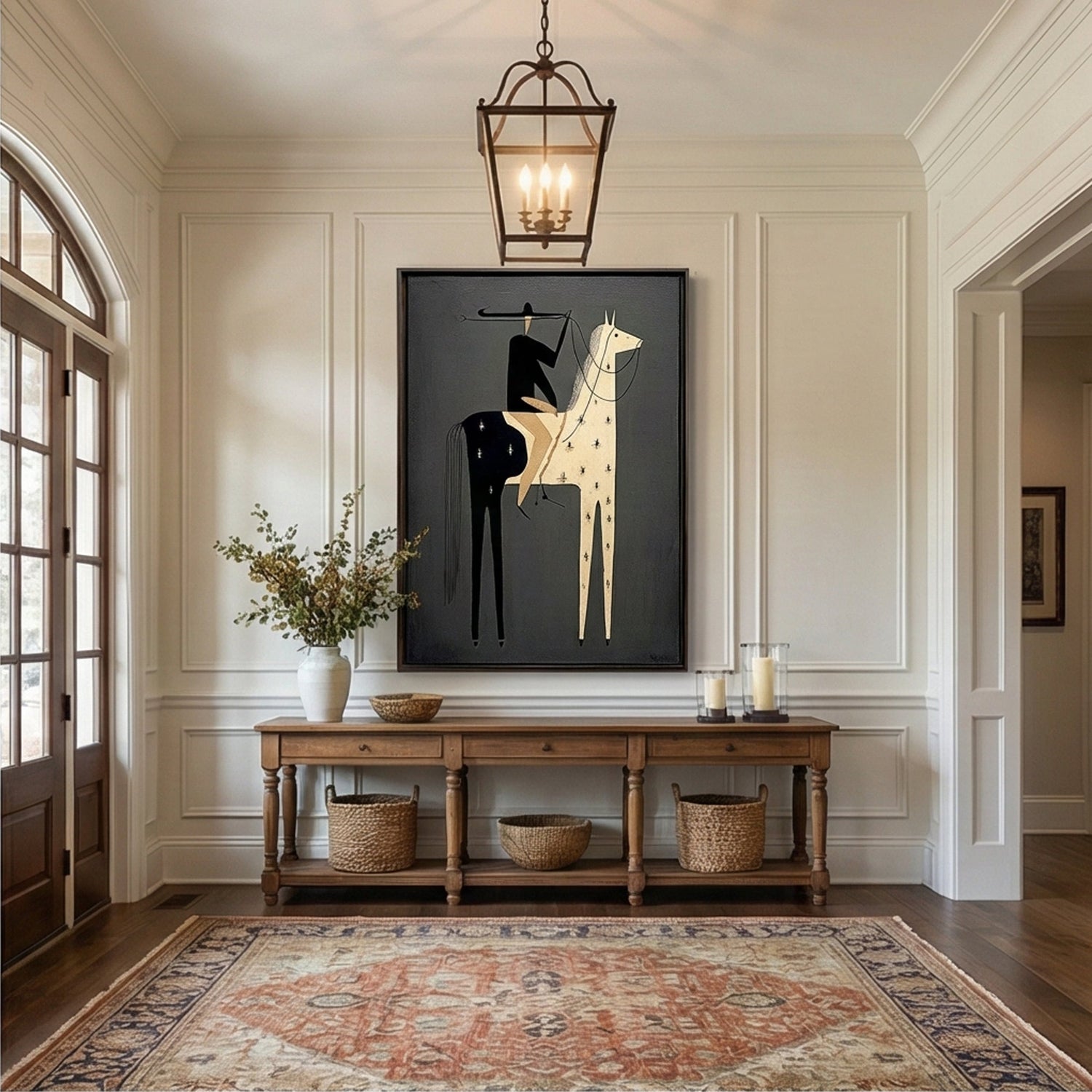 Vintage Americana Art | Night Watch