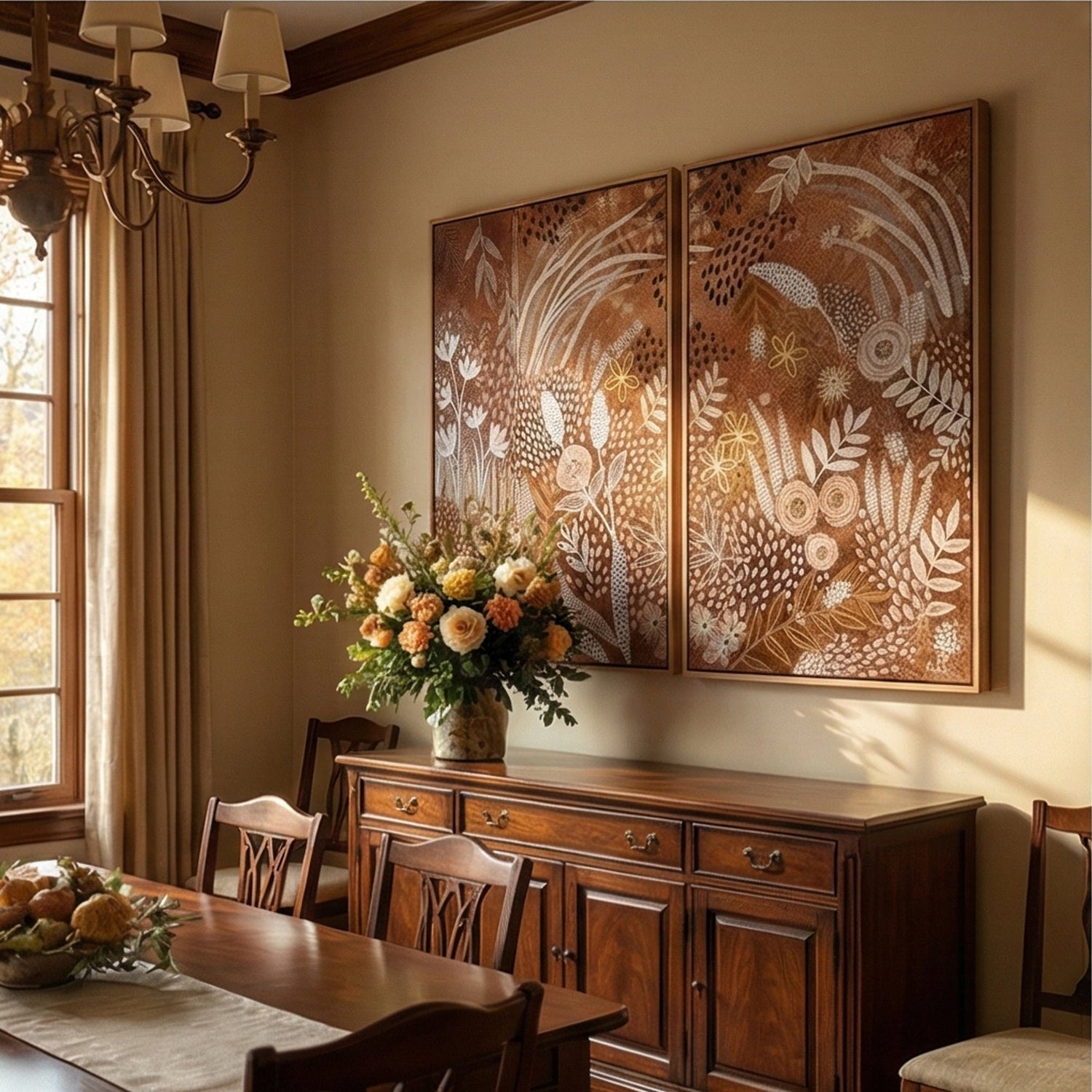 Bohemian Art | Botanical Gold Harmony