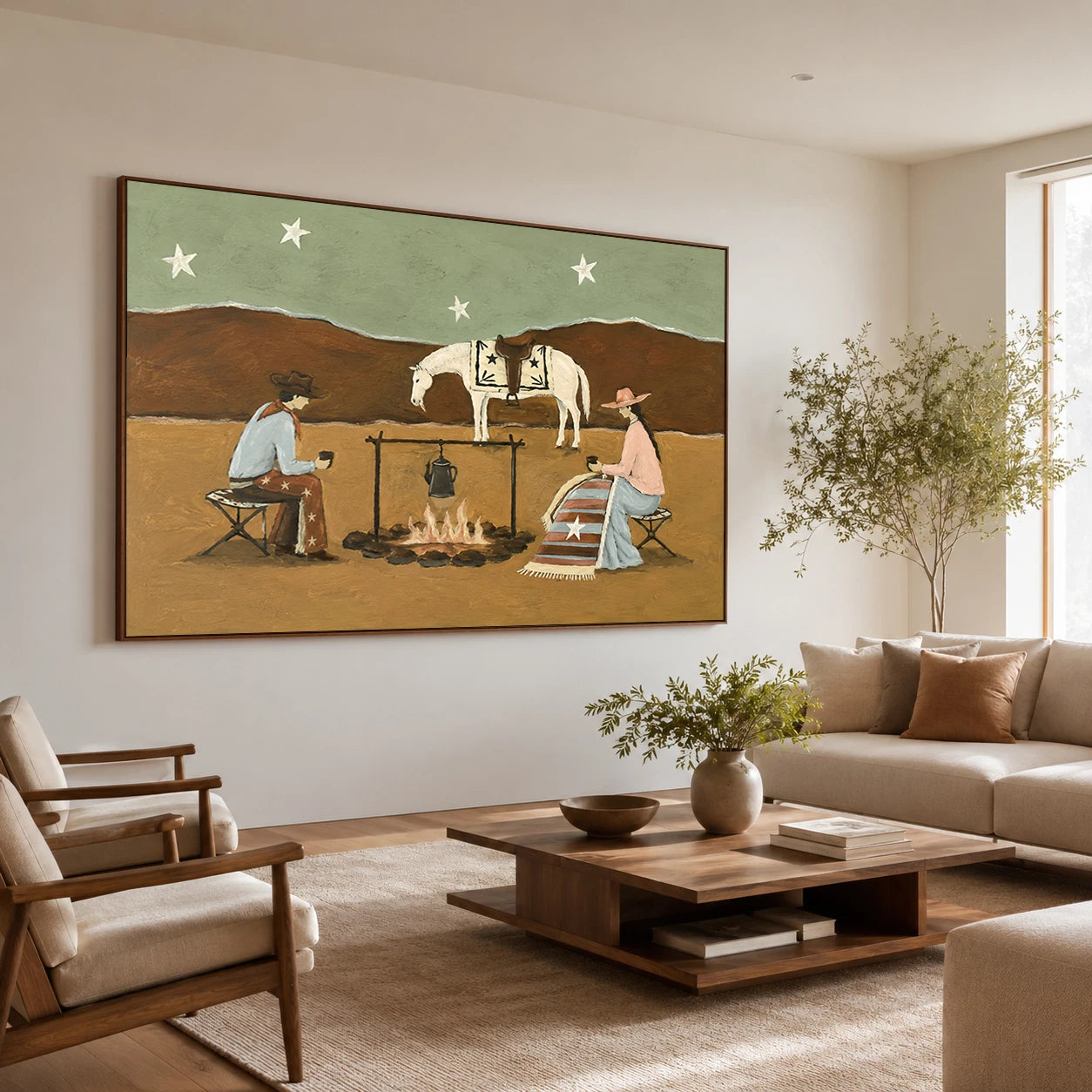 Western Folk Art | Desert Campfire