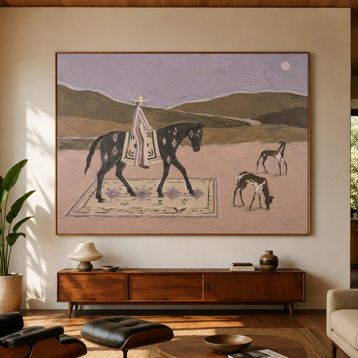 Western Folk Art | Moonlit Trail