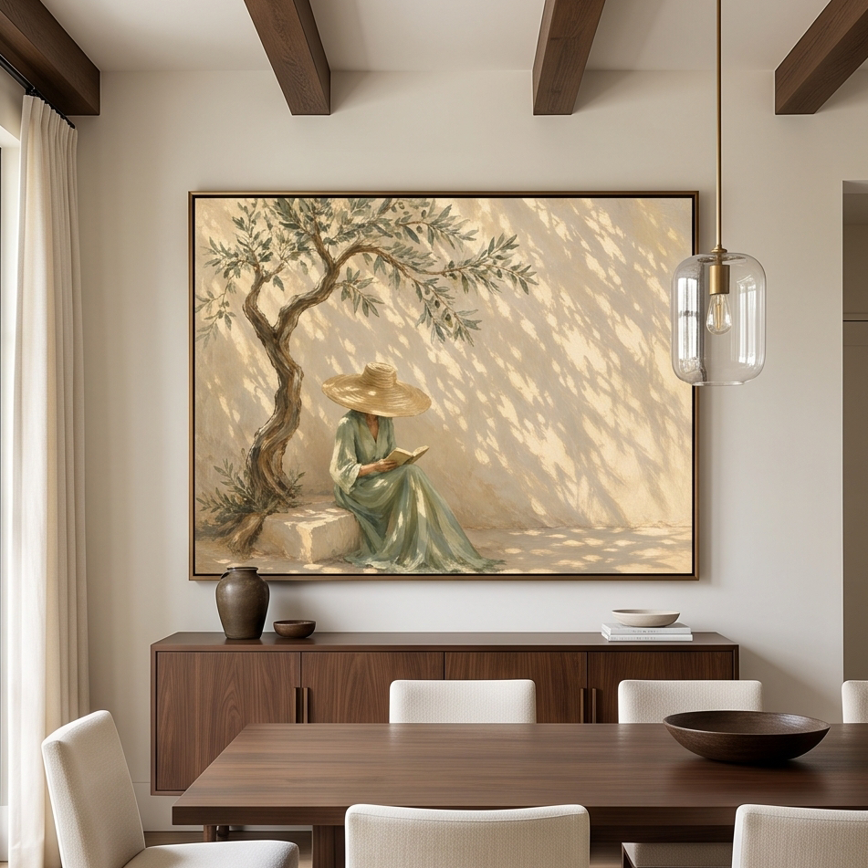 Vintage Americana Art | Where the Light Learns Silence