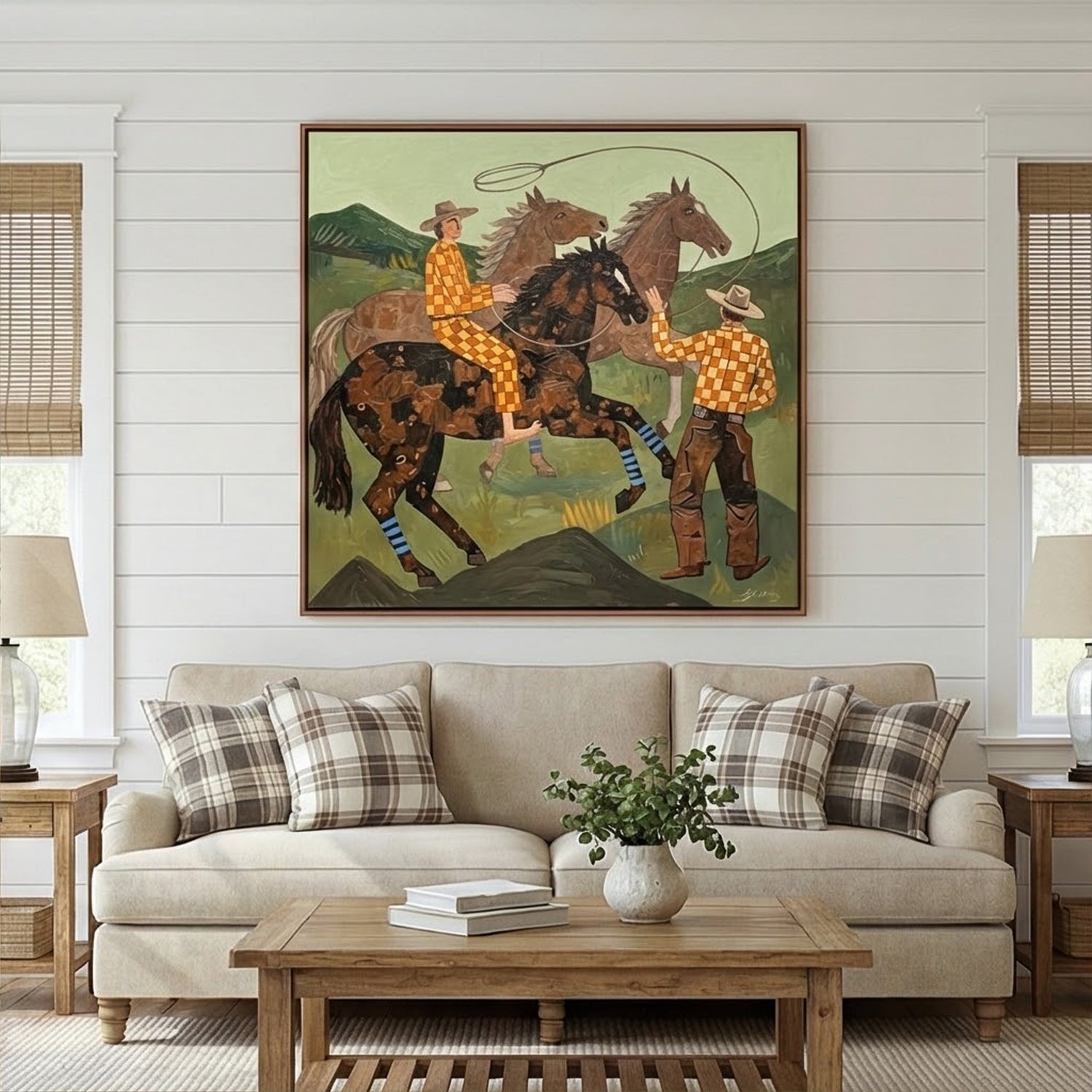 Vintage Americana Art | Lasso Dialogue