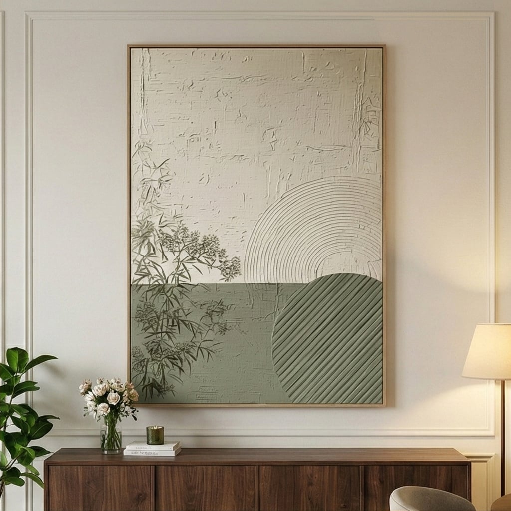 3D textured Art | Sage Stillness