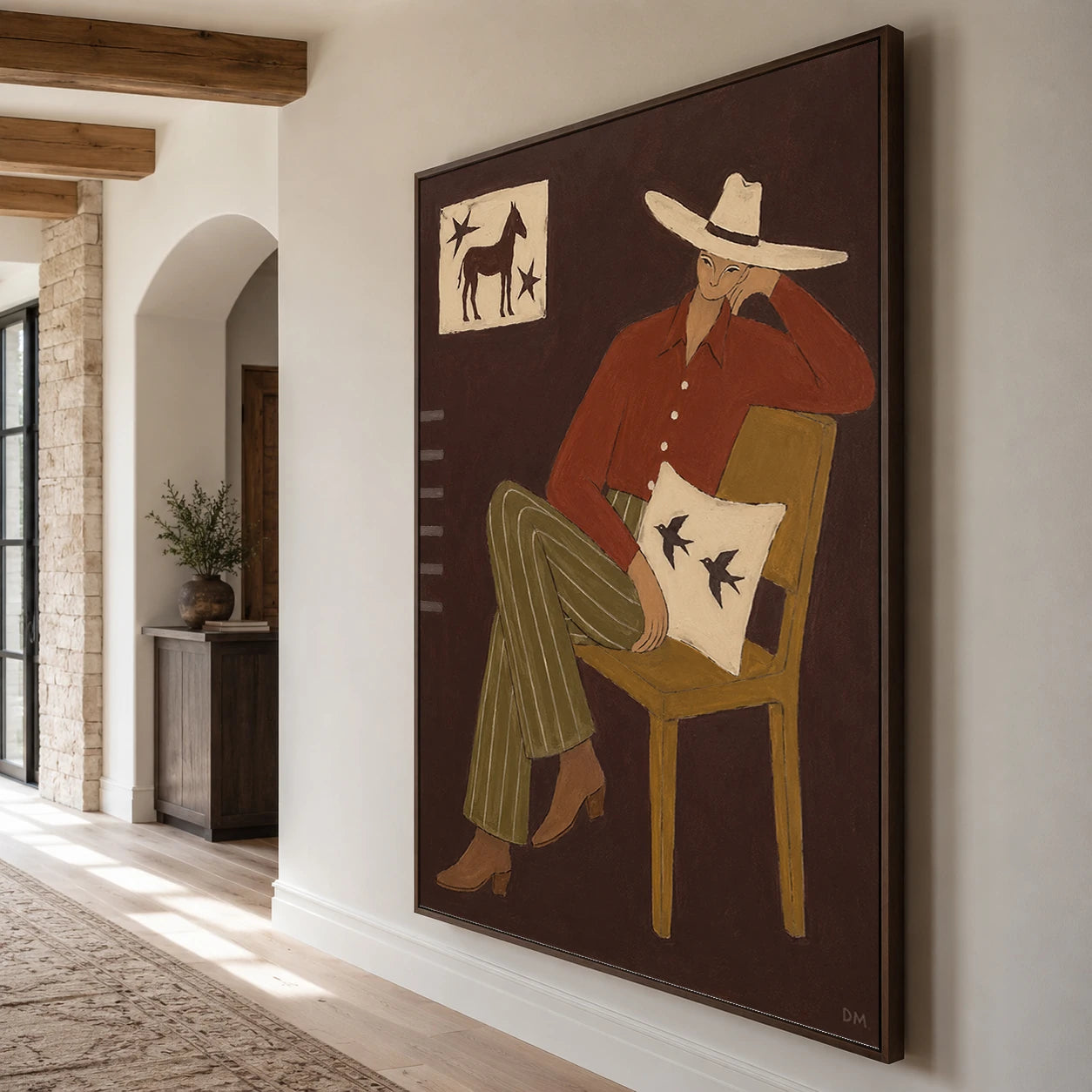 Western Folk Art｜Desert Rider Portrait