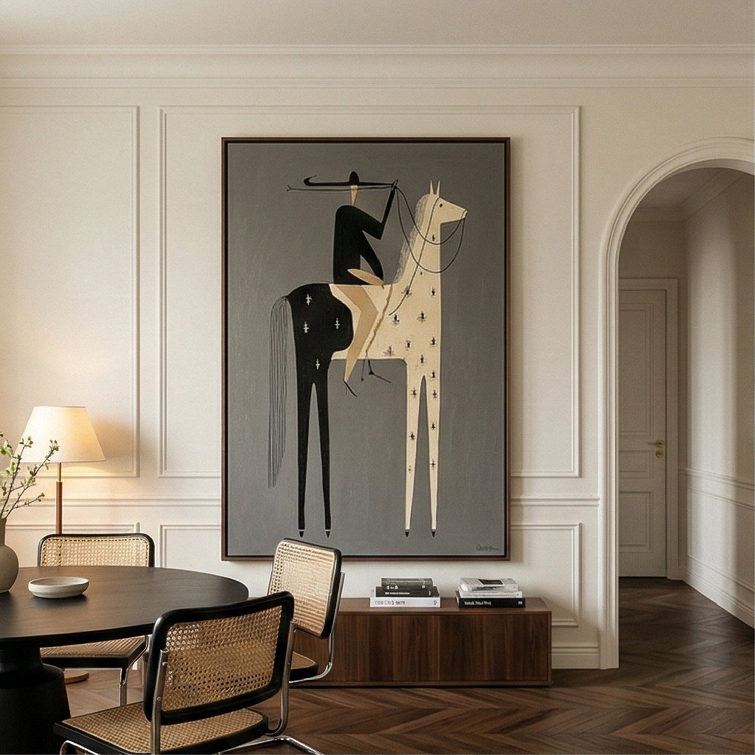 Vintage Americana Art | Night Watch