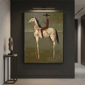 Vintage Americana Art | Olive Solitude