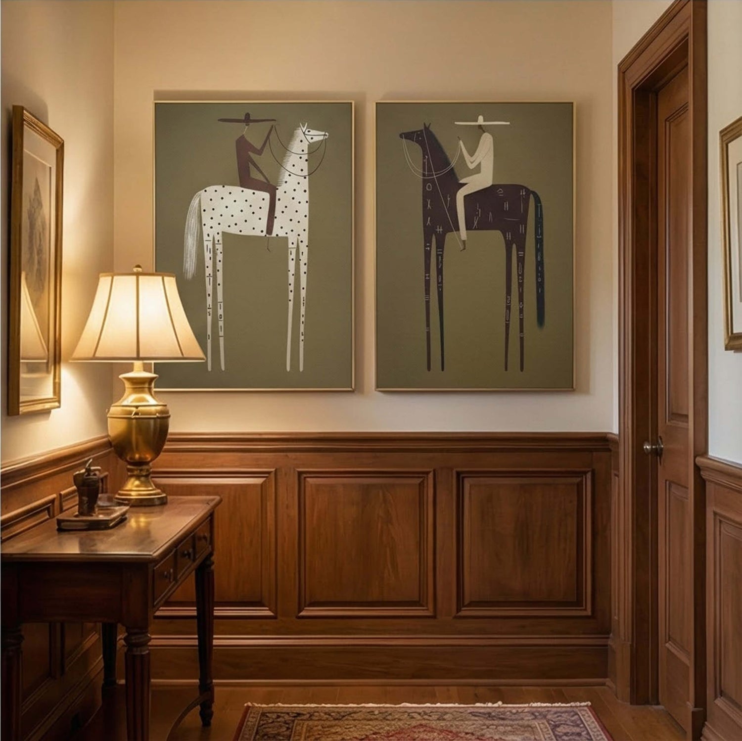 Vintage Americana Art | Silent Dialogue