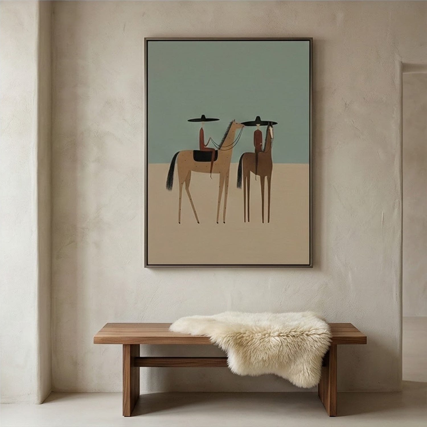 Vintage Americana Art | Desert Duet