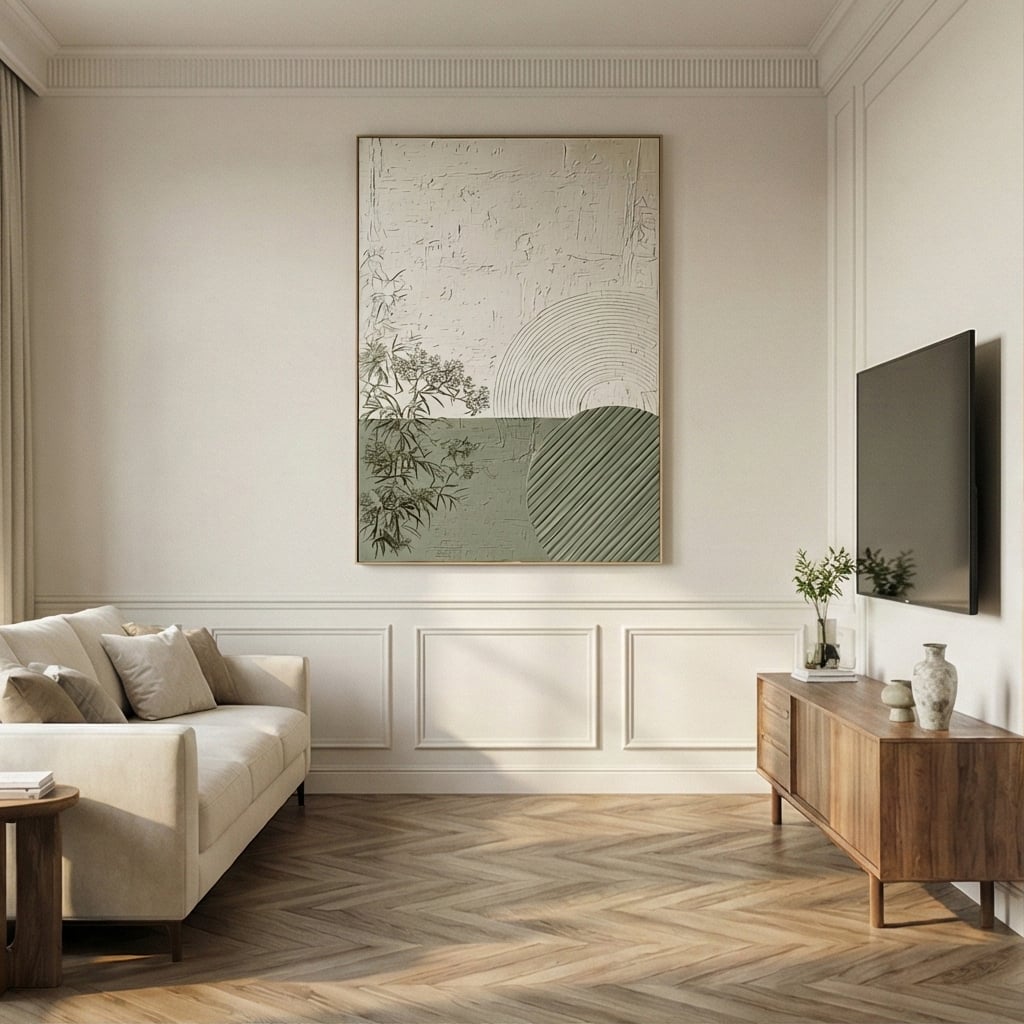 3D textured Art | Sage Stillness