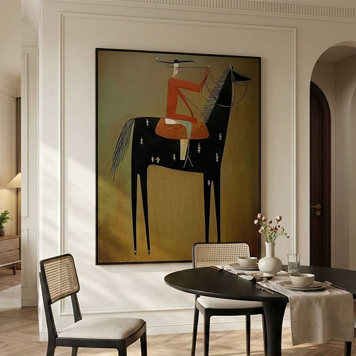 Vintage Americana Art | Equestrian Reverie