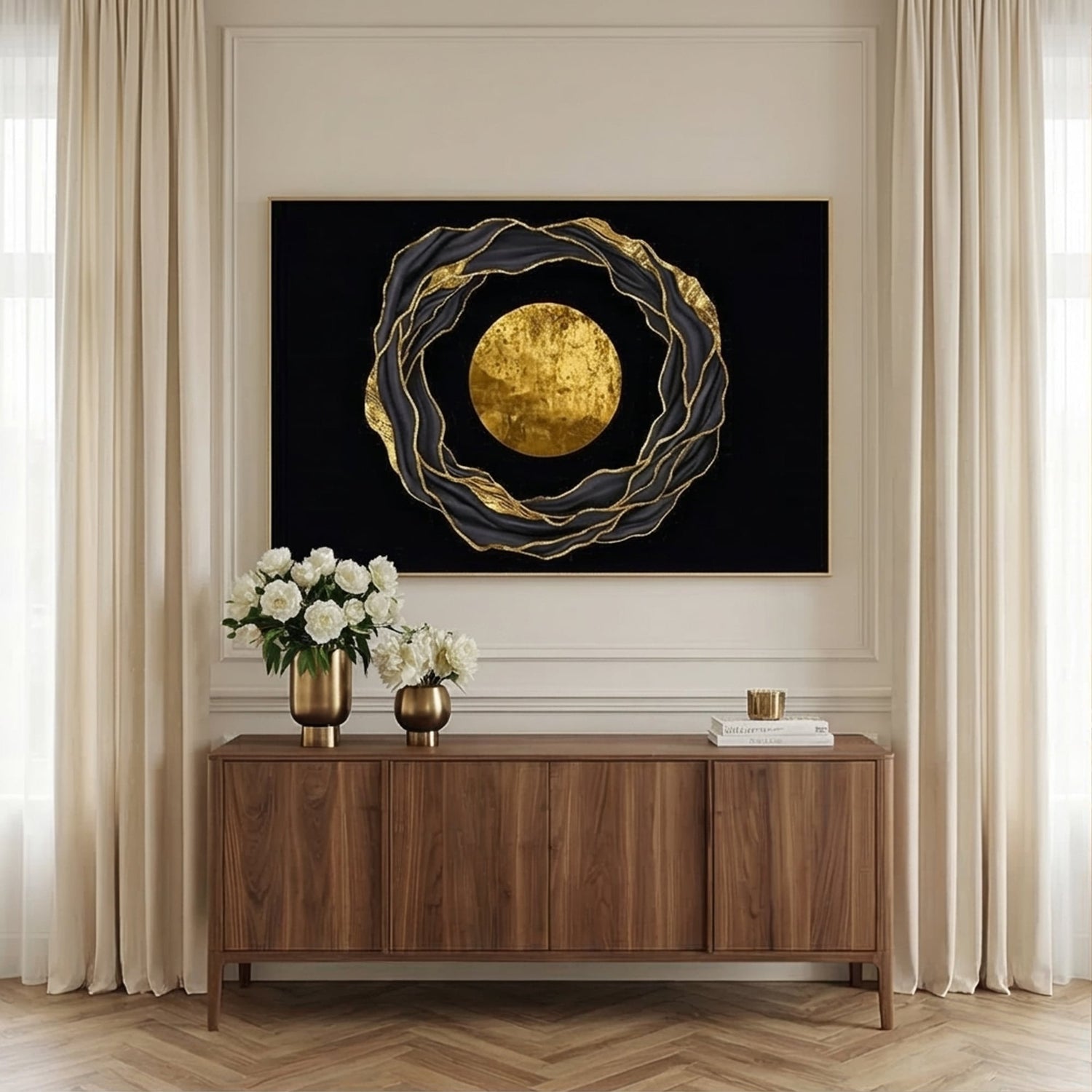 Contemporary Luxe Art | Celestial Orbit