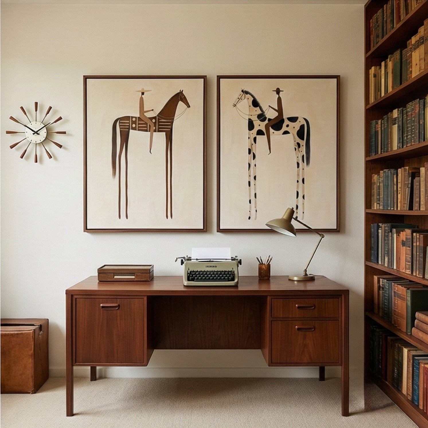 Vintage Americana Art |  Paired Reveries