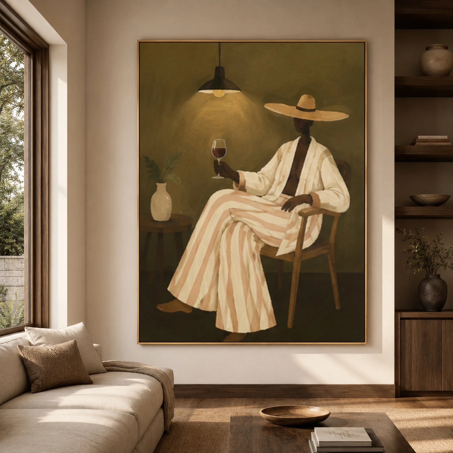 Western Folk Art｜Quiet Evening Wine Portrait