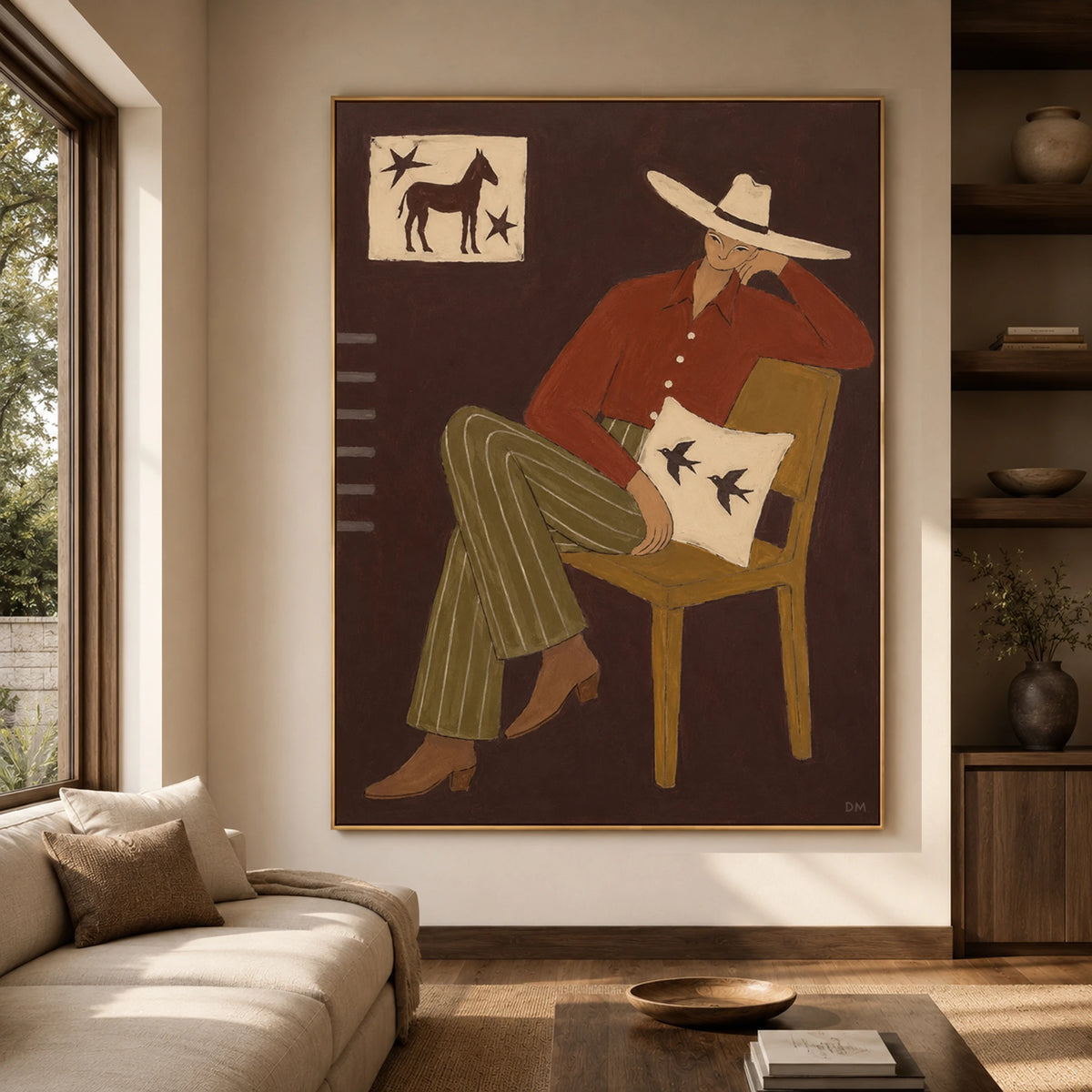 Western Folk Art｜Desert Rider Portrait