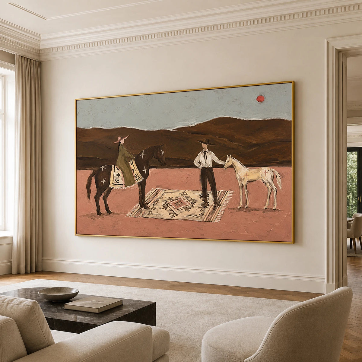 Western Folk Art | Desert Riders and Horses
