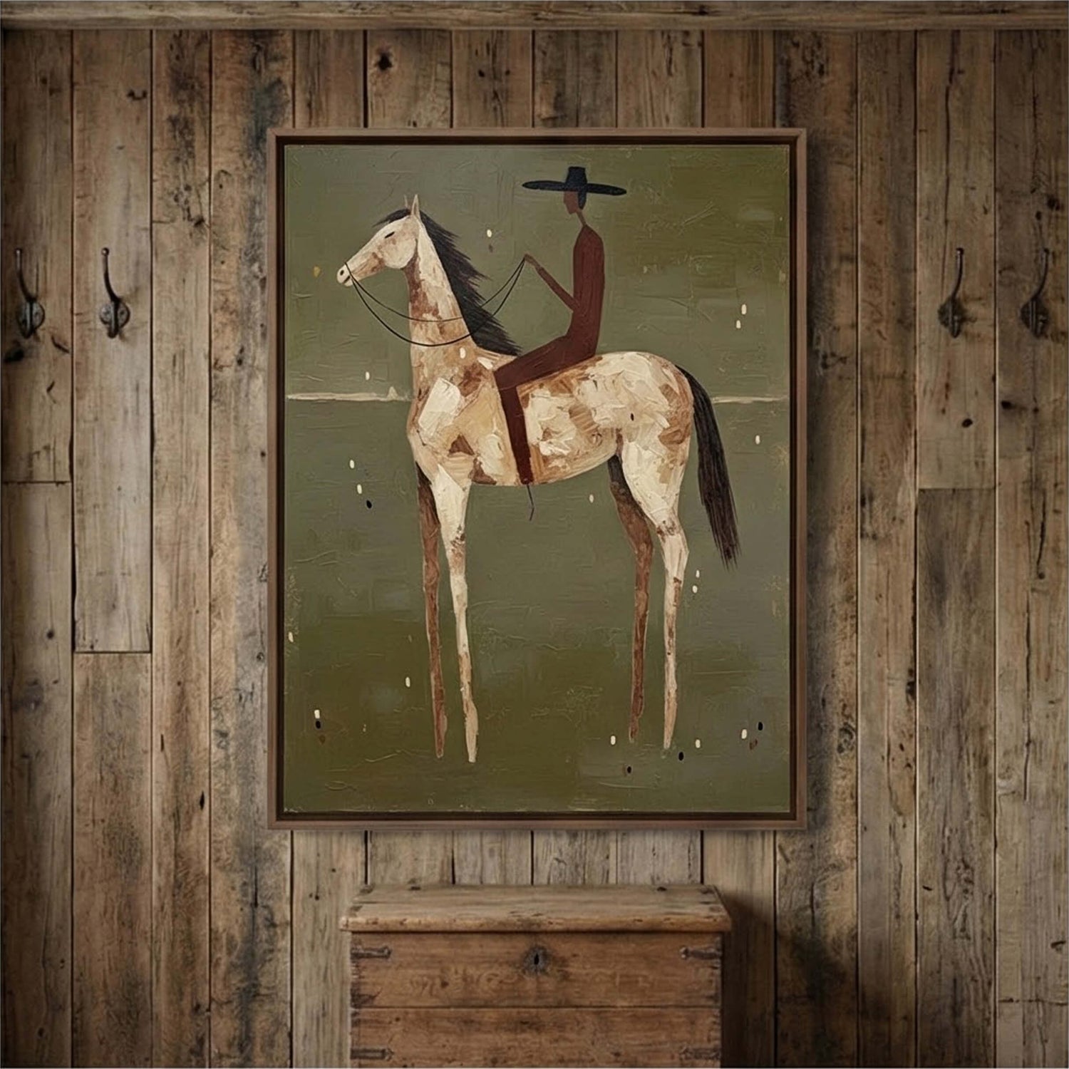 Vintage Americana Art | Olive Solitude