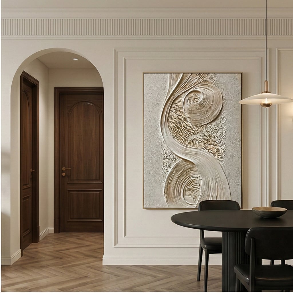 3D textured Art | Ivory Drift