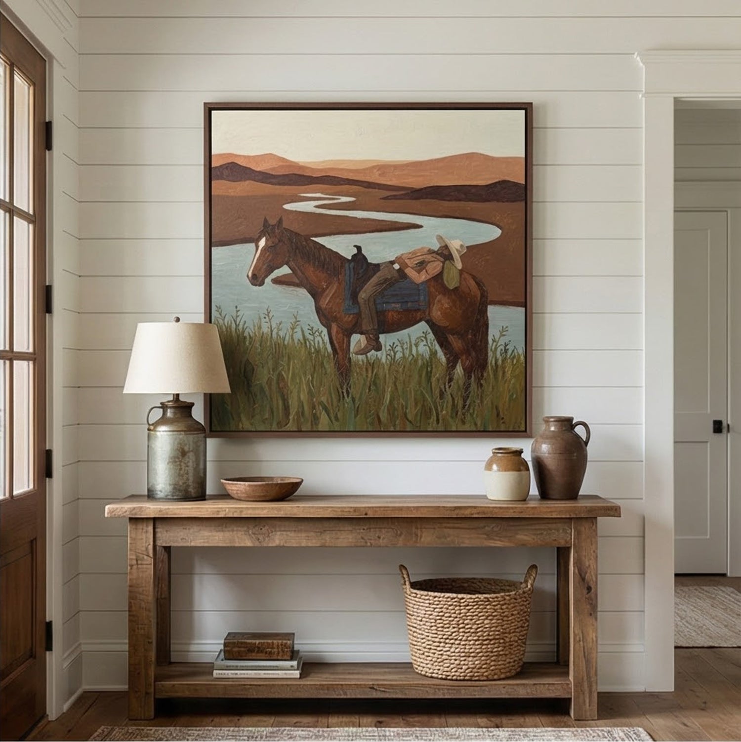 Vintage Americana Art | Riverbend Rest