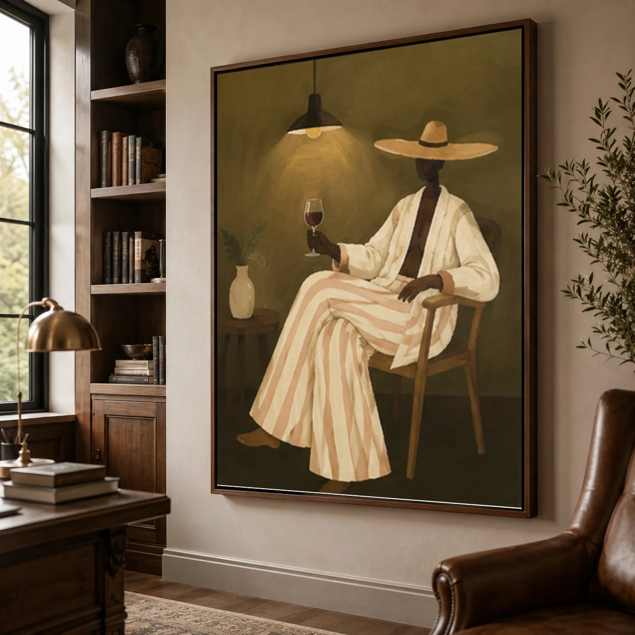 Western Folk Art｜Quiet Evening Wine Portrait